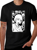 Horror Comic Graphic Tee - Black T-Shirt