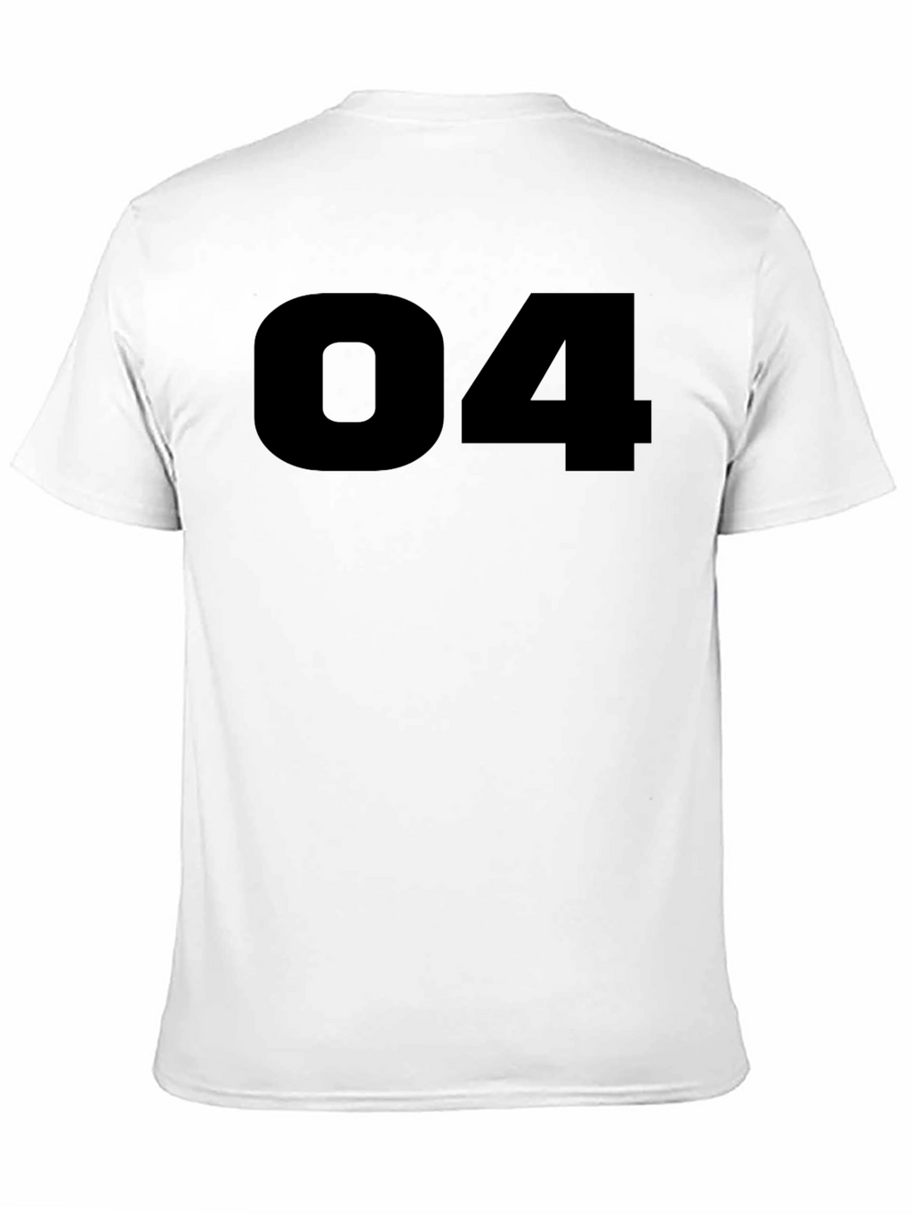 Bold Number 04 Black T-Shirt