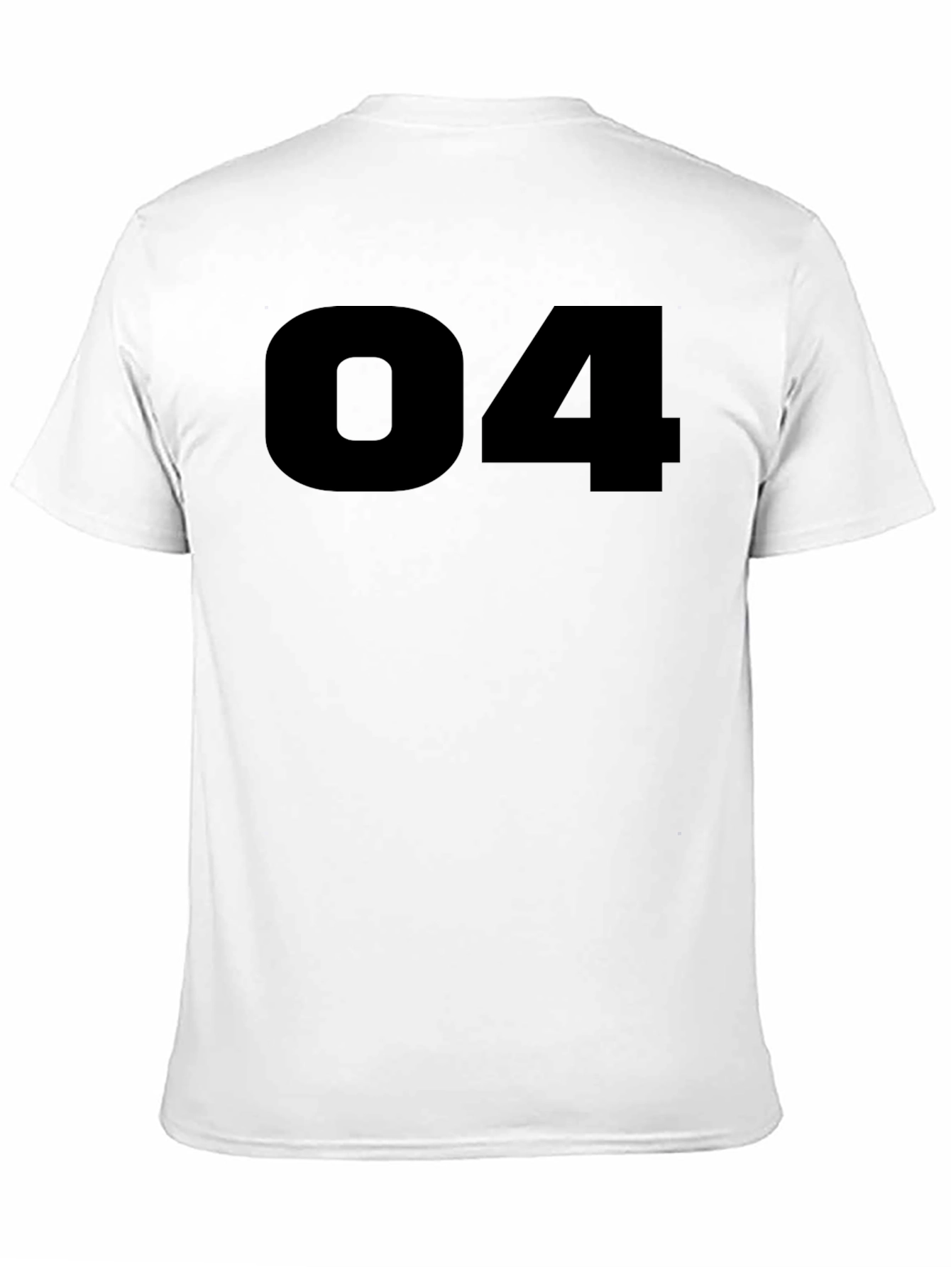 Bold Number 04 Black T-Shirt
