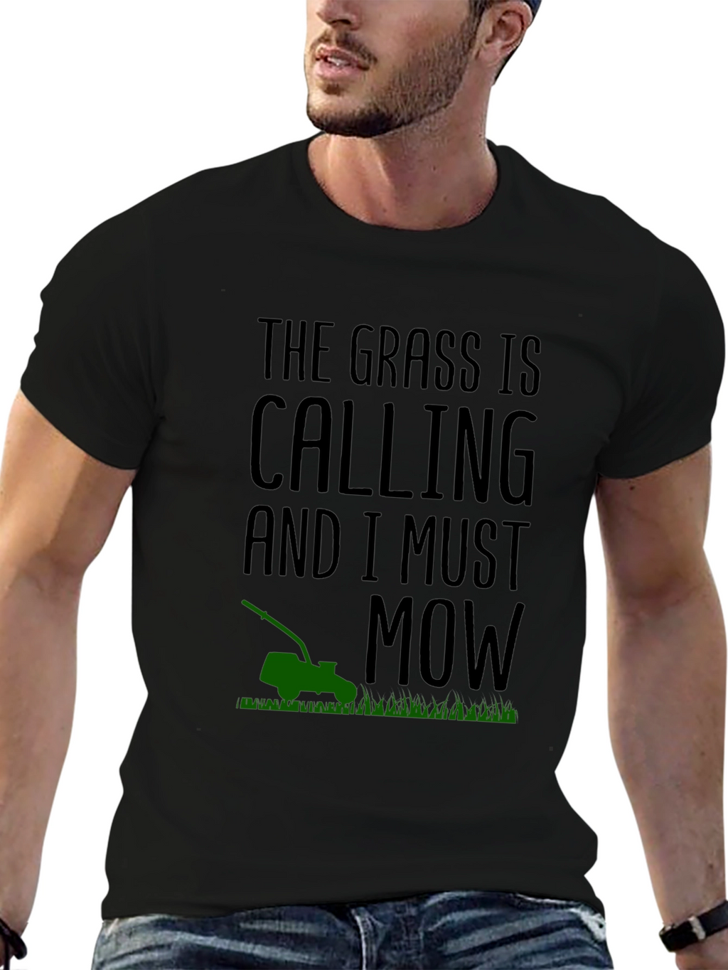 The Grass is Calling T-Shirt - Black