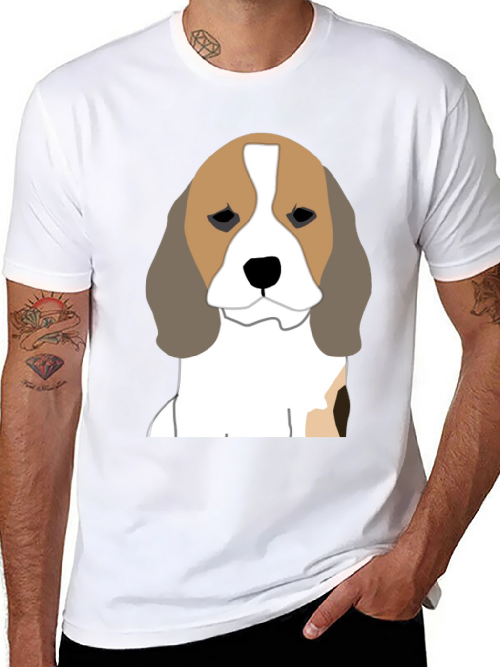 Beagle Dog Graphic Tee - Soft Cotton Blend