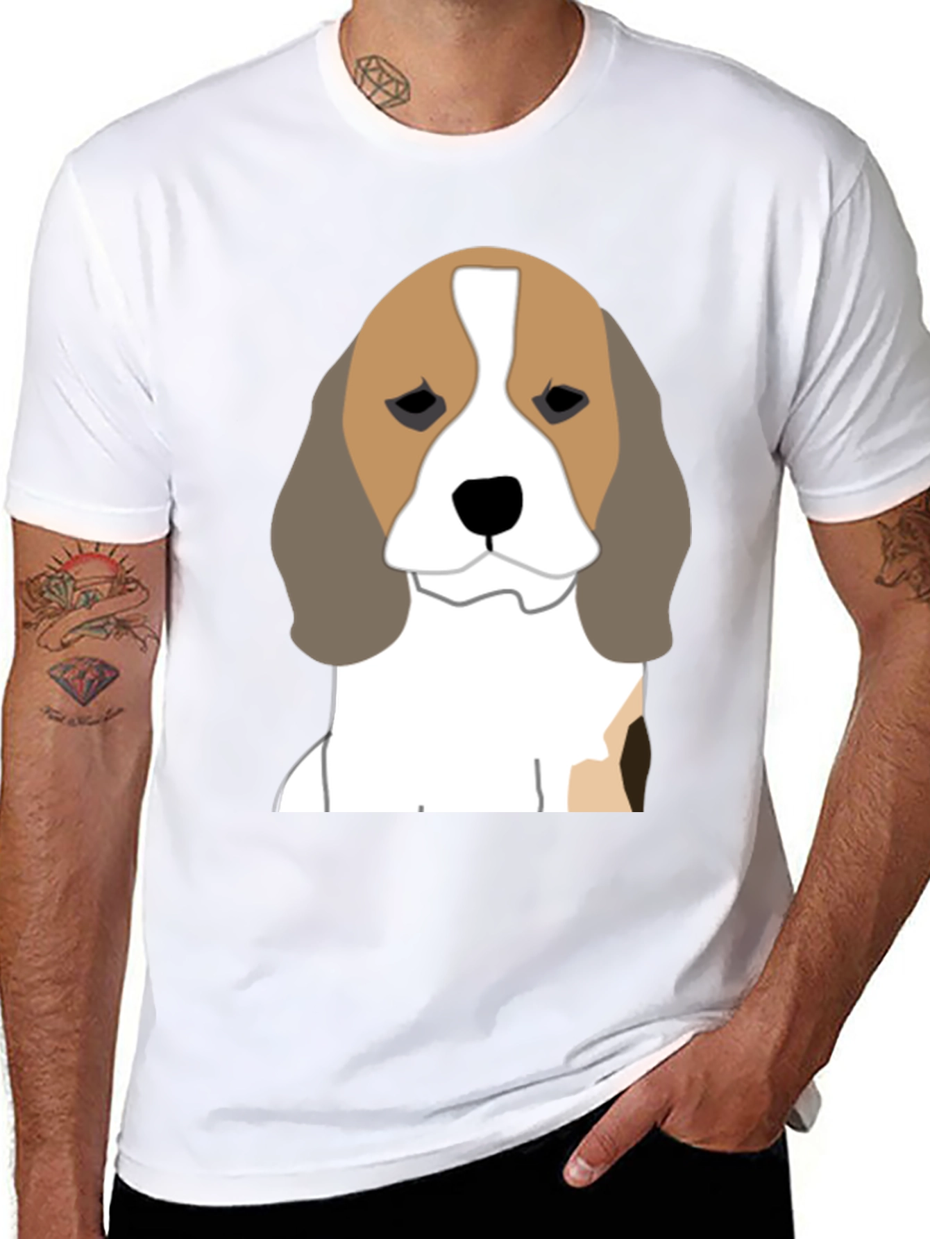 Beagle Dog Graphic Tee - Soft Cotton Blend