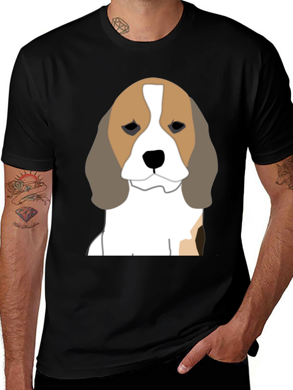 Beagle Dog Graphic Tee - Soft Cotton Blend
