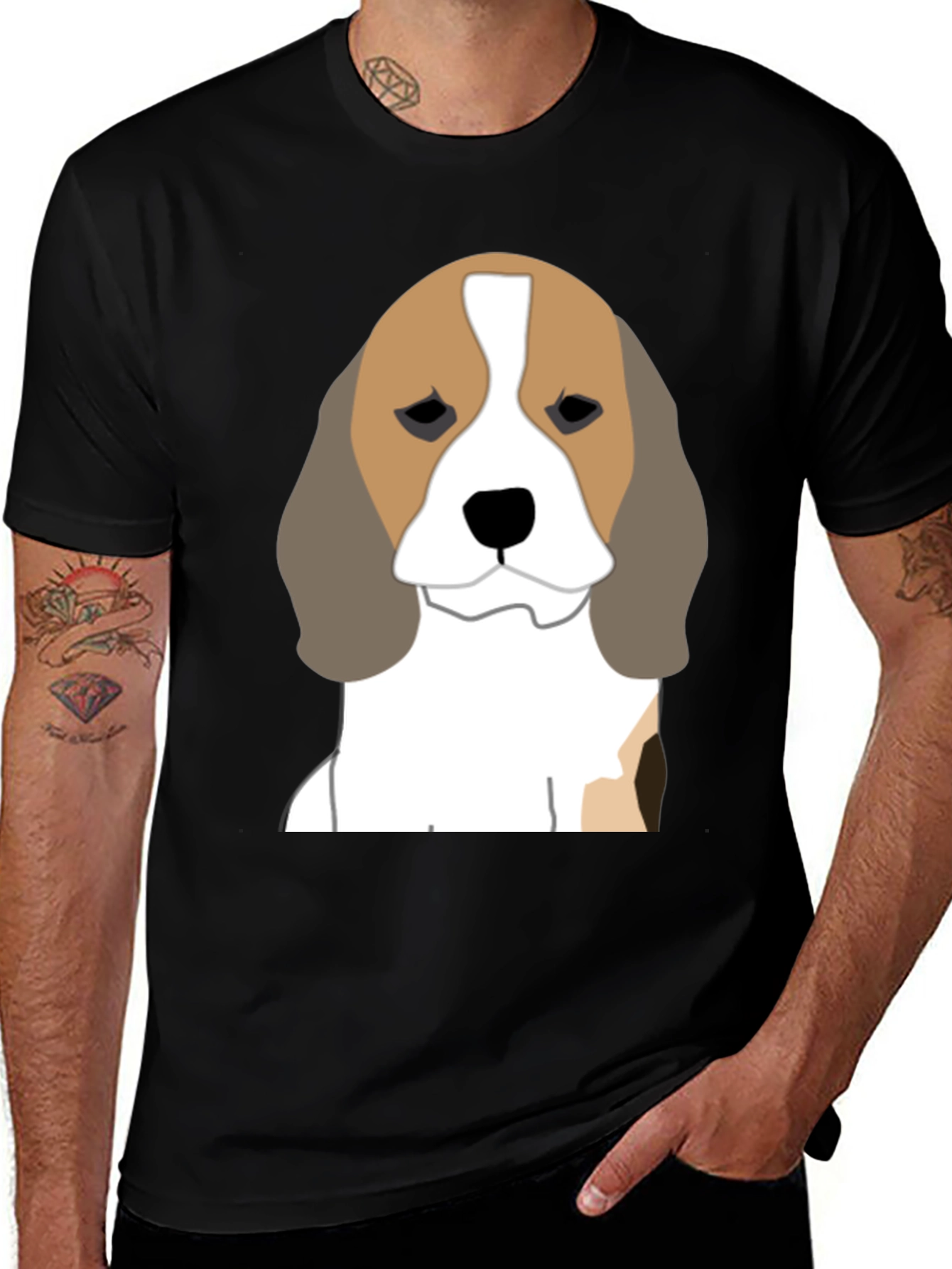 Beagle Dog Graphic Tee - Soft Cotton Blend