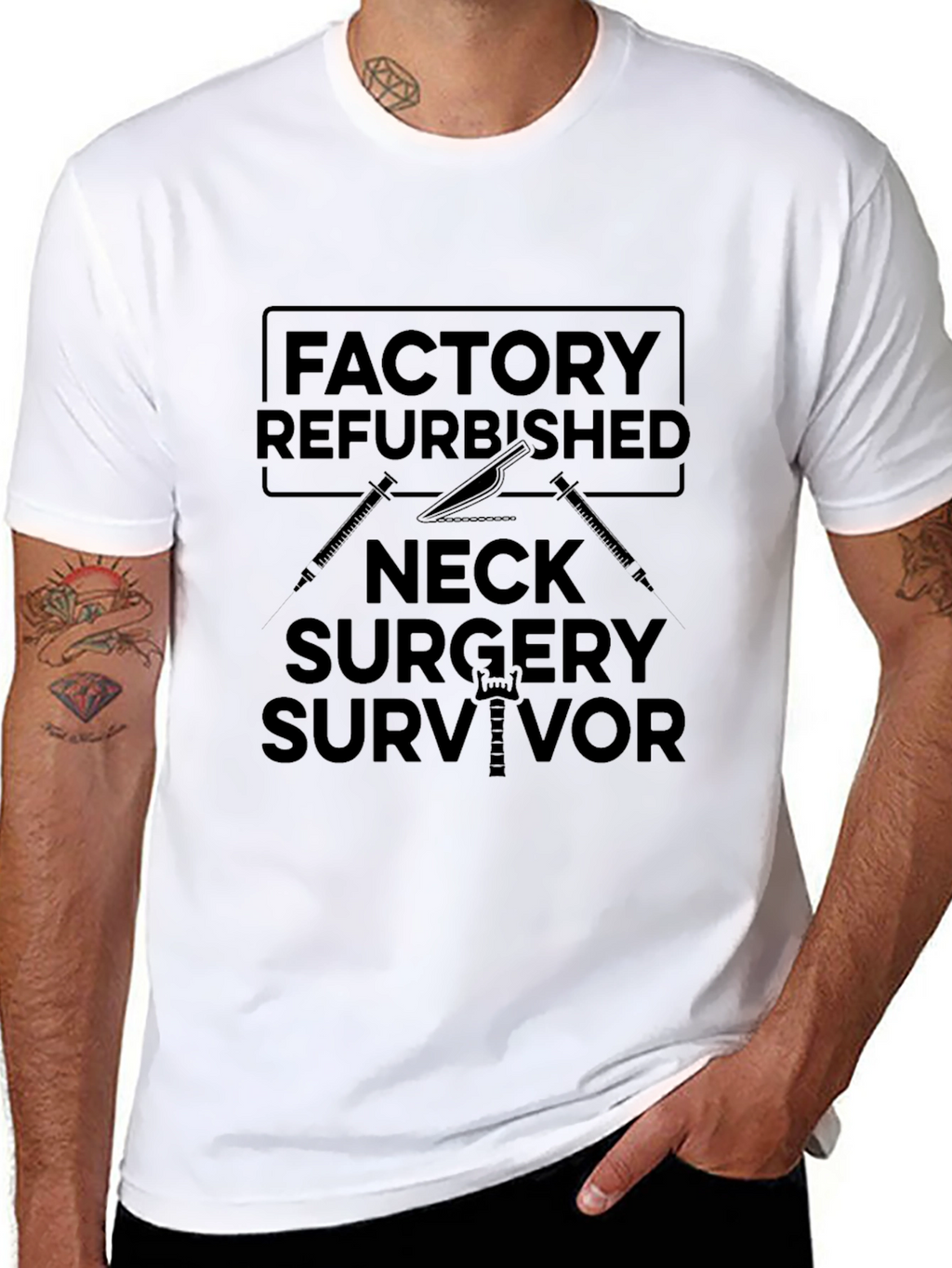 Factory Refurbished Neck Surgery Survivor T-Shirt