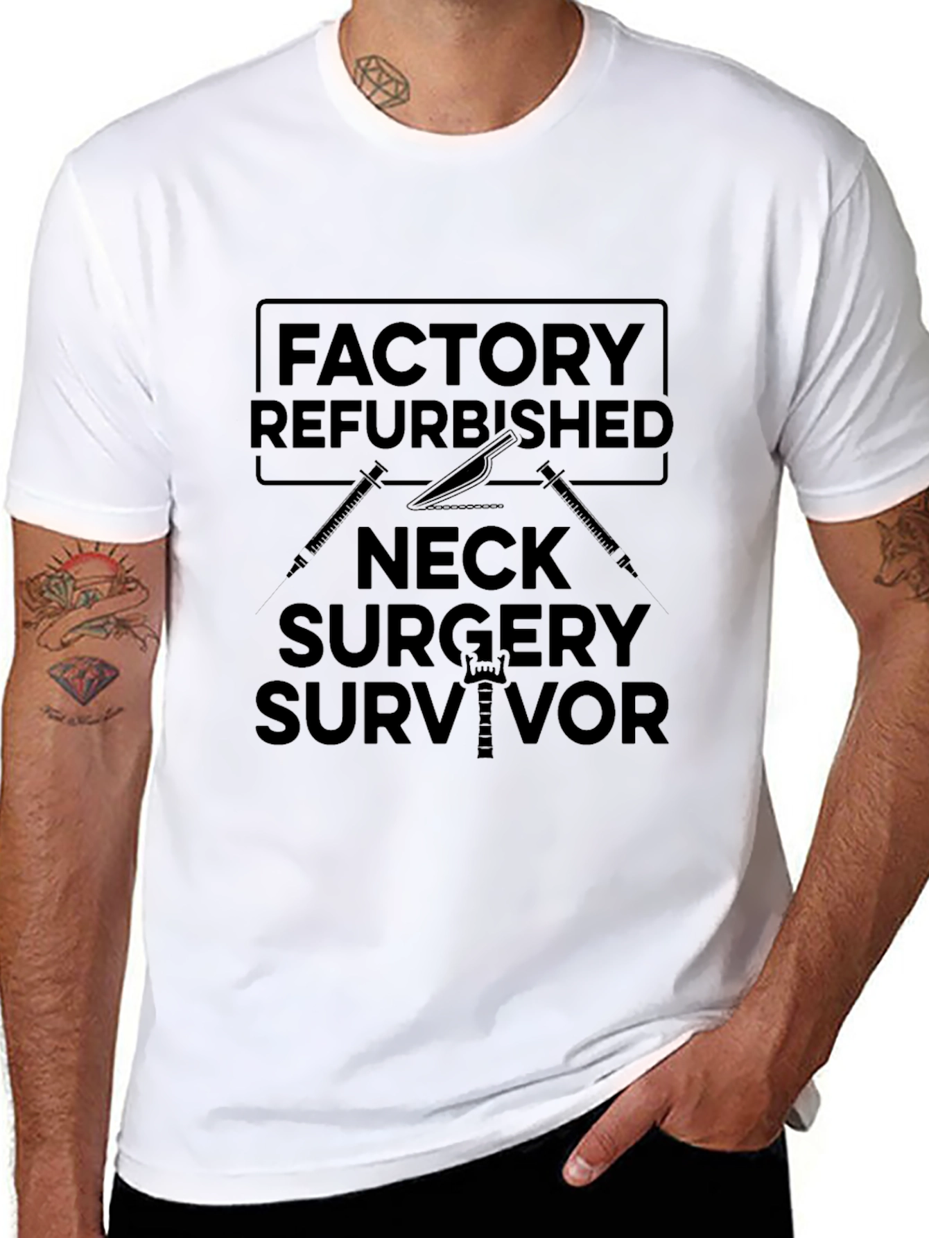Factory Refurbished Neck Surgery Survivor T-Shirt