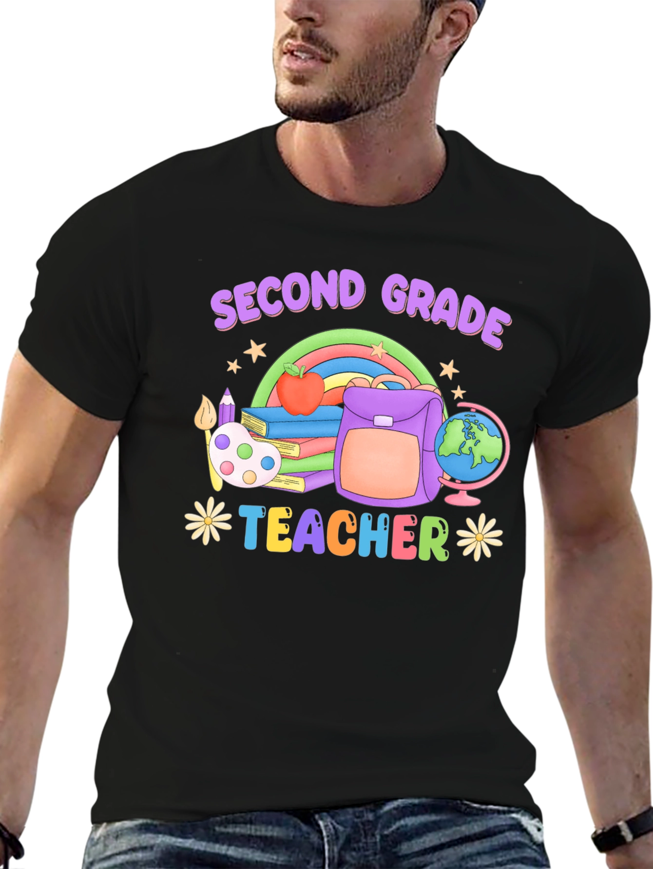 Second Grade Teacher Graphic T-Shirt