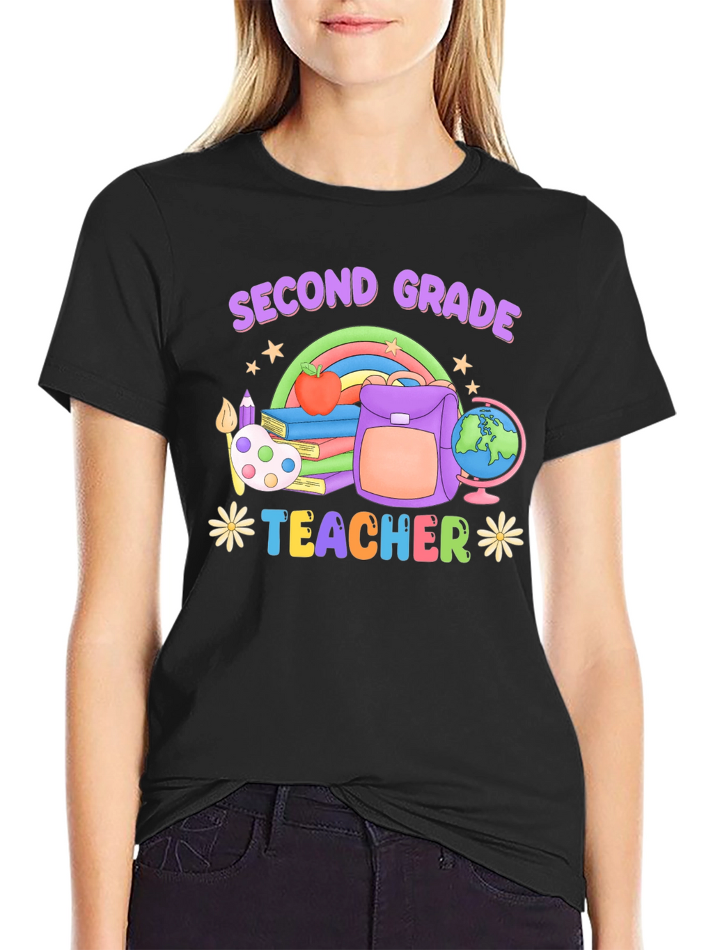 Second Grade Teacher Graphic T-Shirt