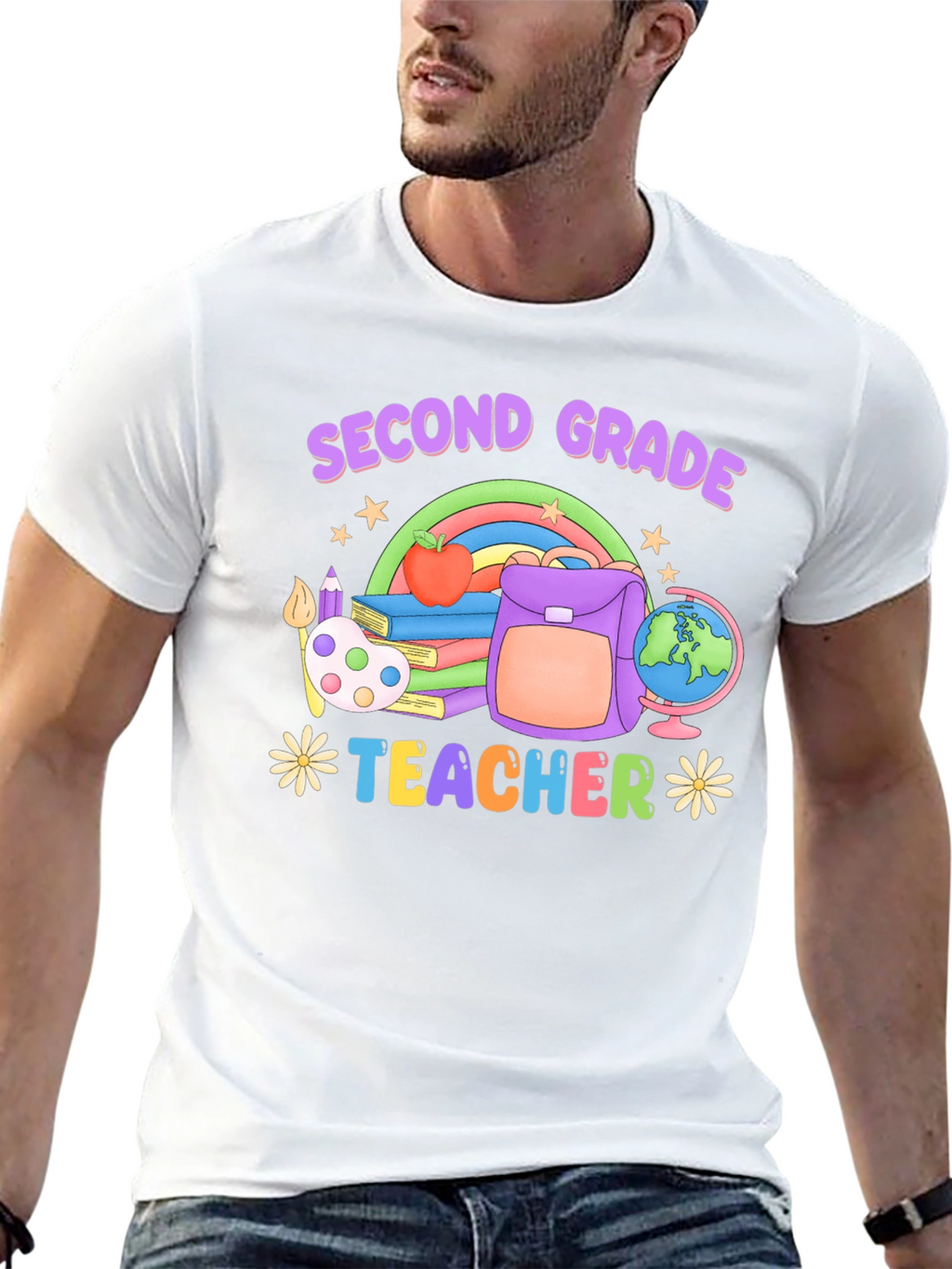 Second Grade Teacher Graphic T-Shirt