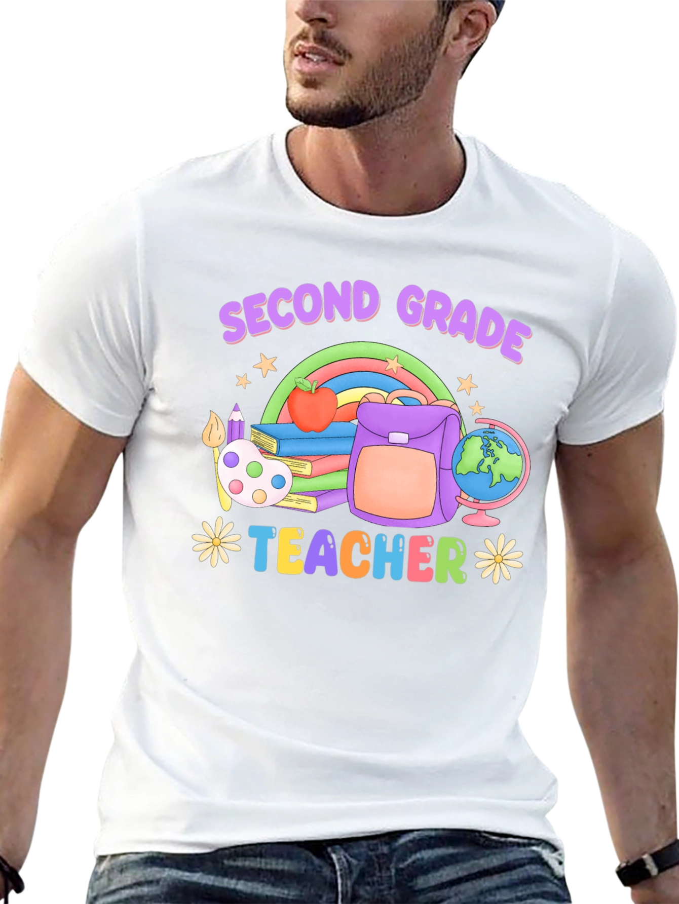 Second Grade Teacher Graphic T-Shirt