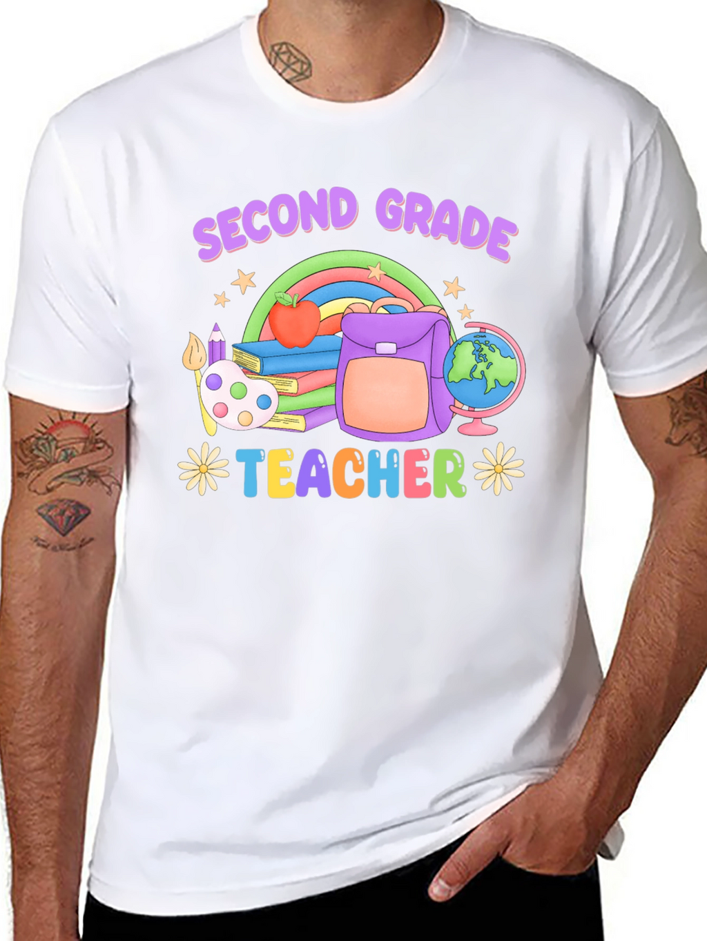 Second Grade Teacher Graphic T-Shirt