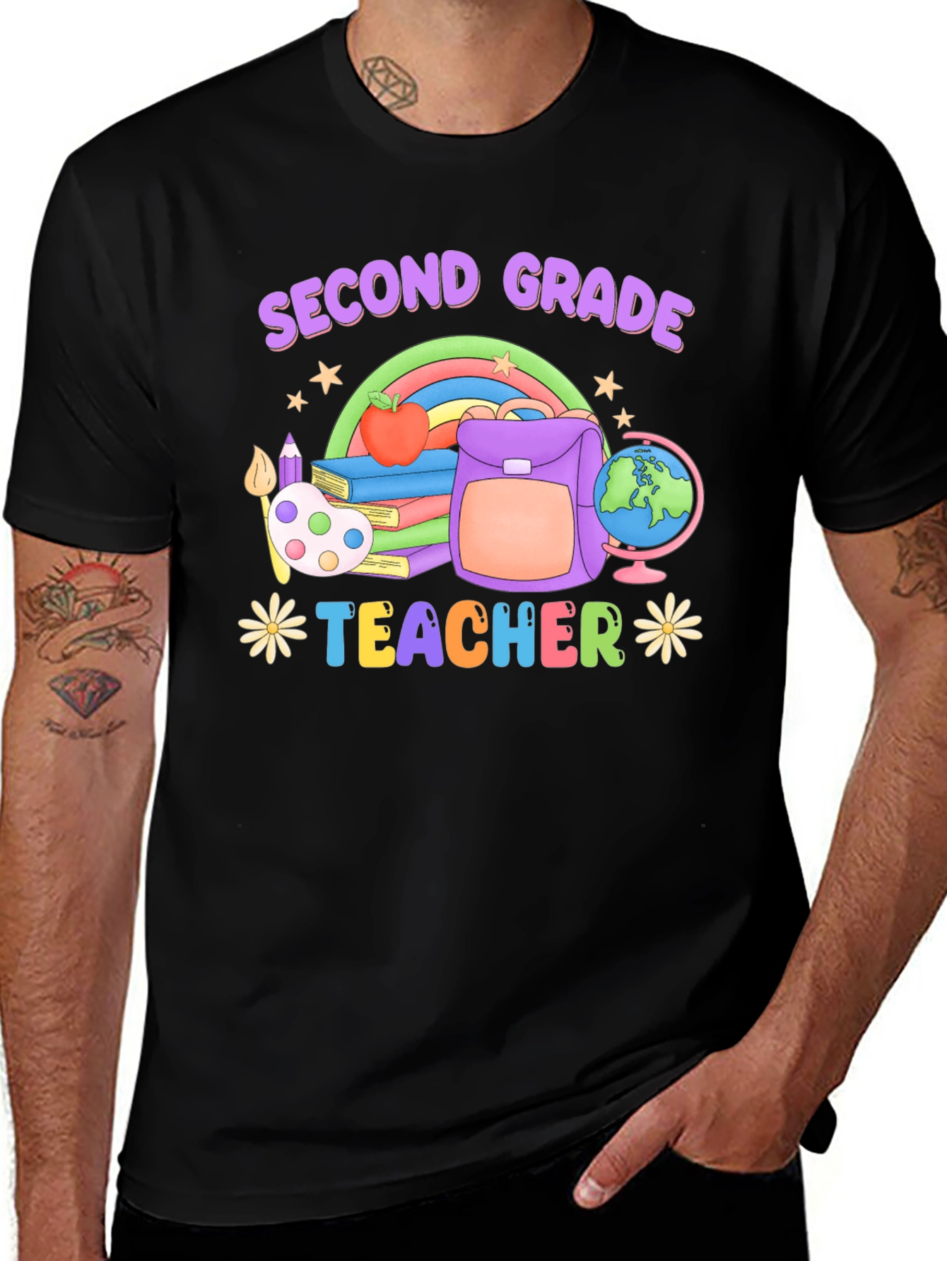 Second Grade Teacher Graphic T-Shirt