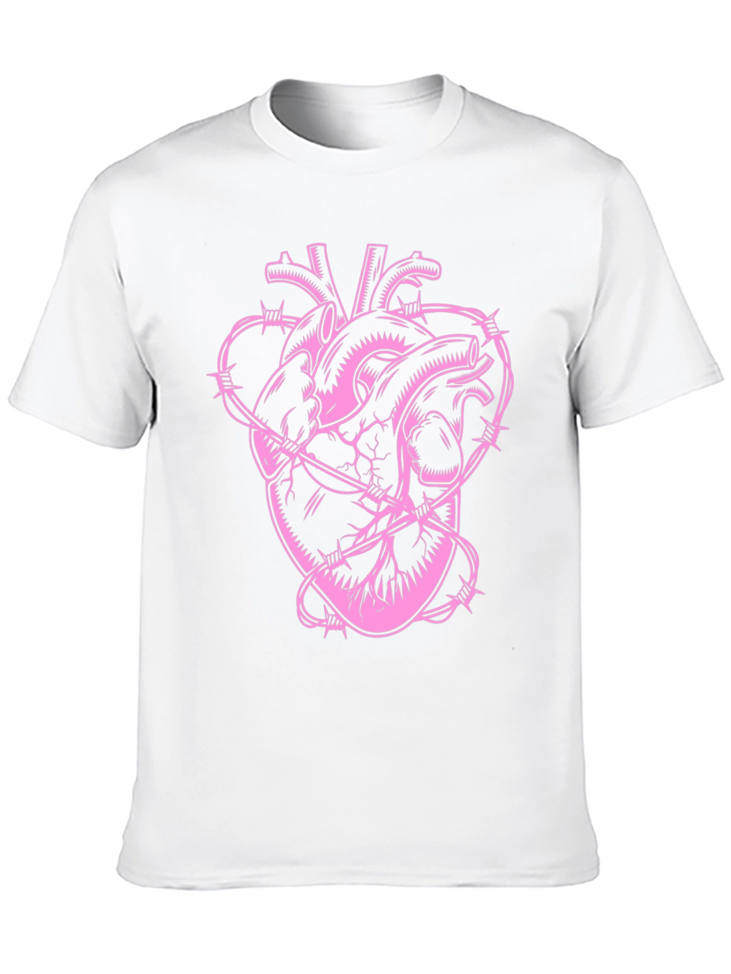Heart Wrapped in Barbed Wire T-Shirt