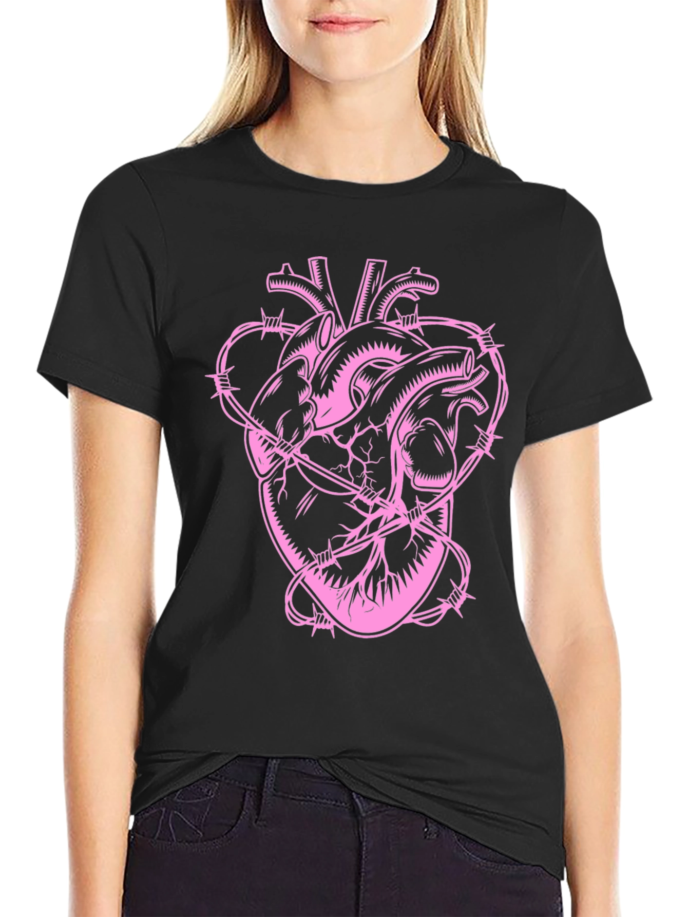 Heart Wrapped in Barbed Wire T-Shirt