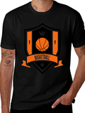 Basketball Crest Black T-Shirt
