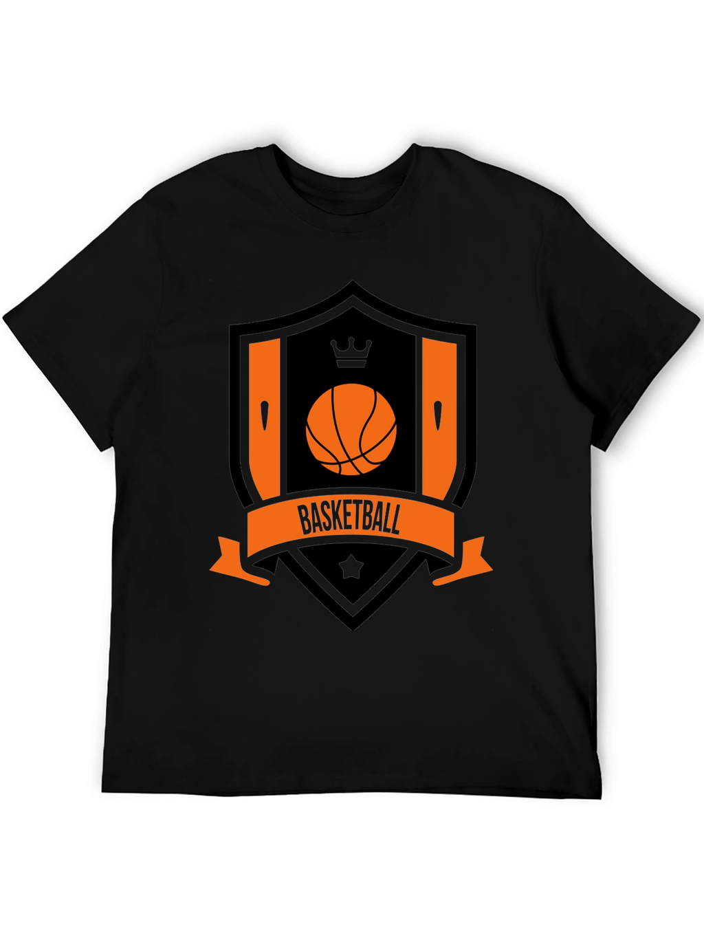 Basketball Crest Black T-Shirt