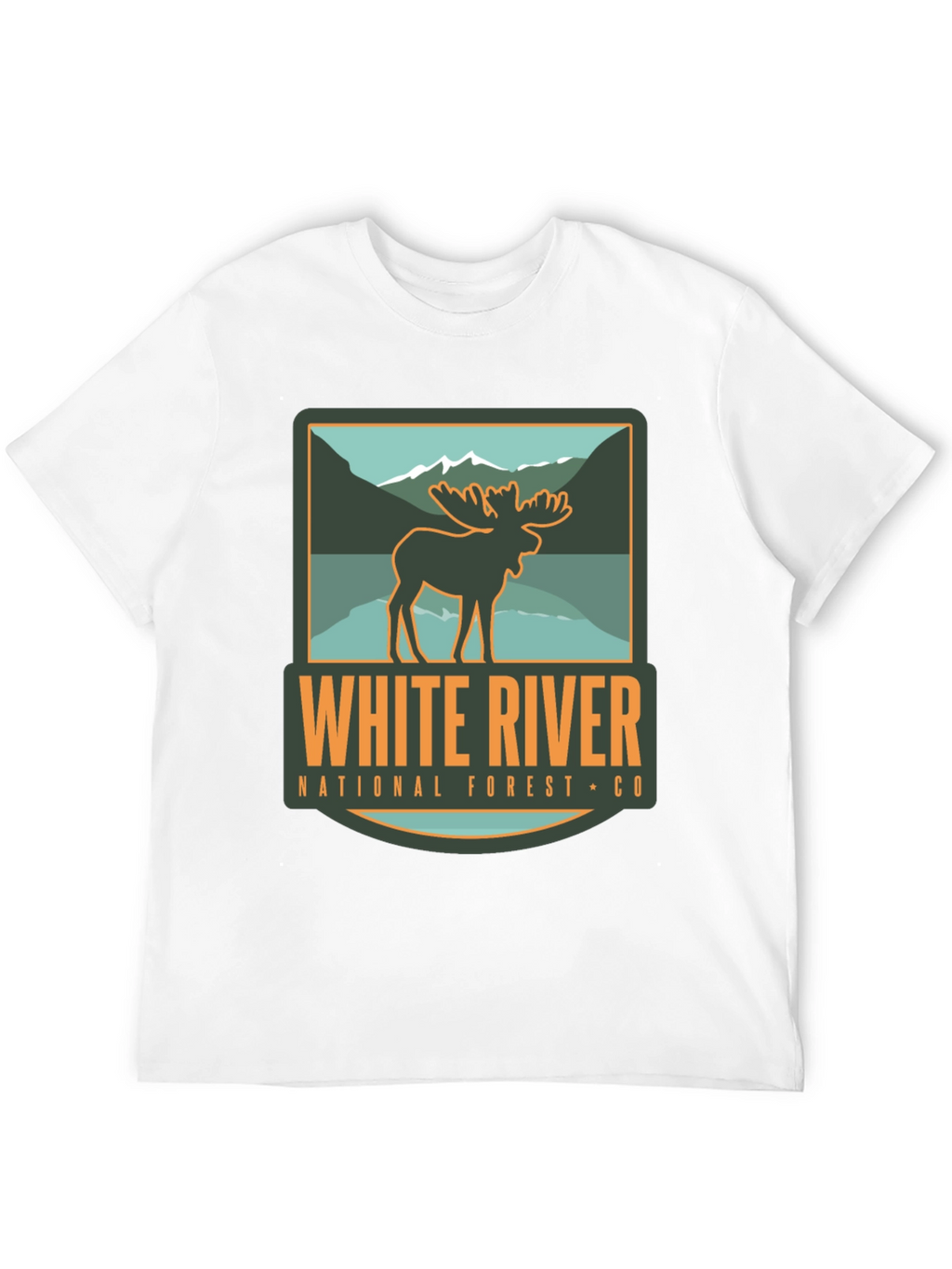 White River National Forest Moose Graphic T-Shirt