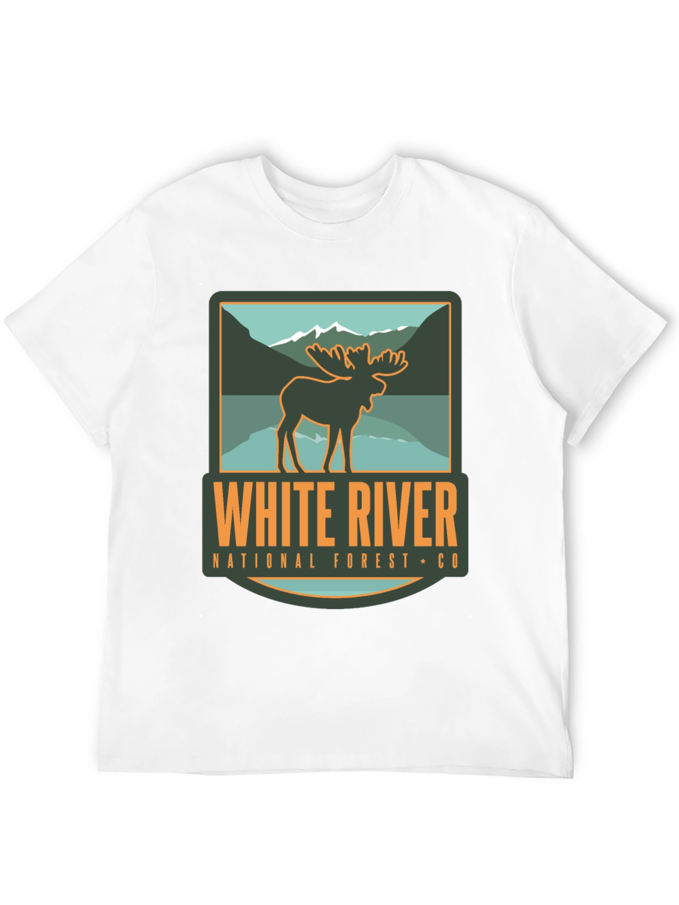 White River National Forest Moose Graphic T-Shirt