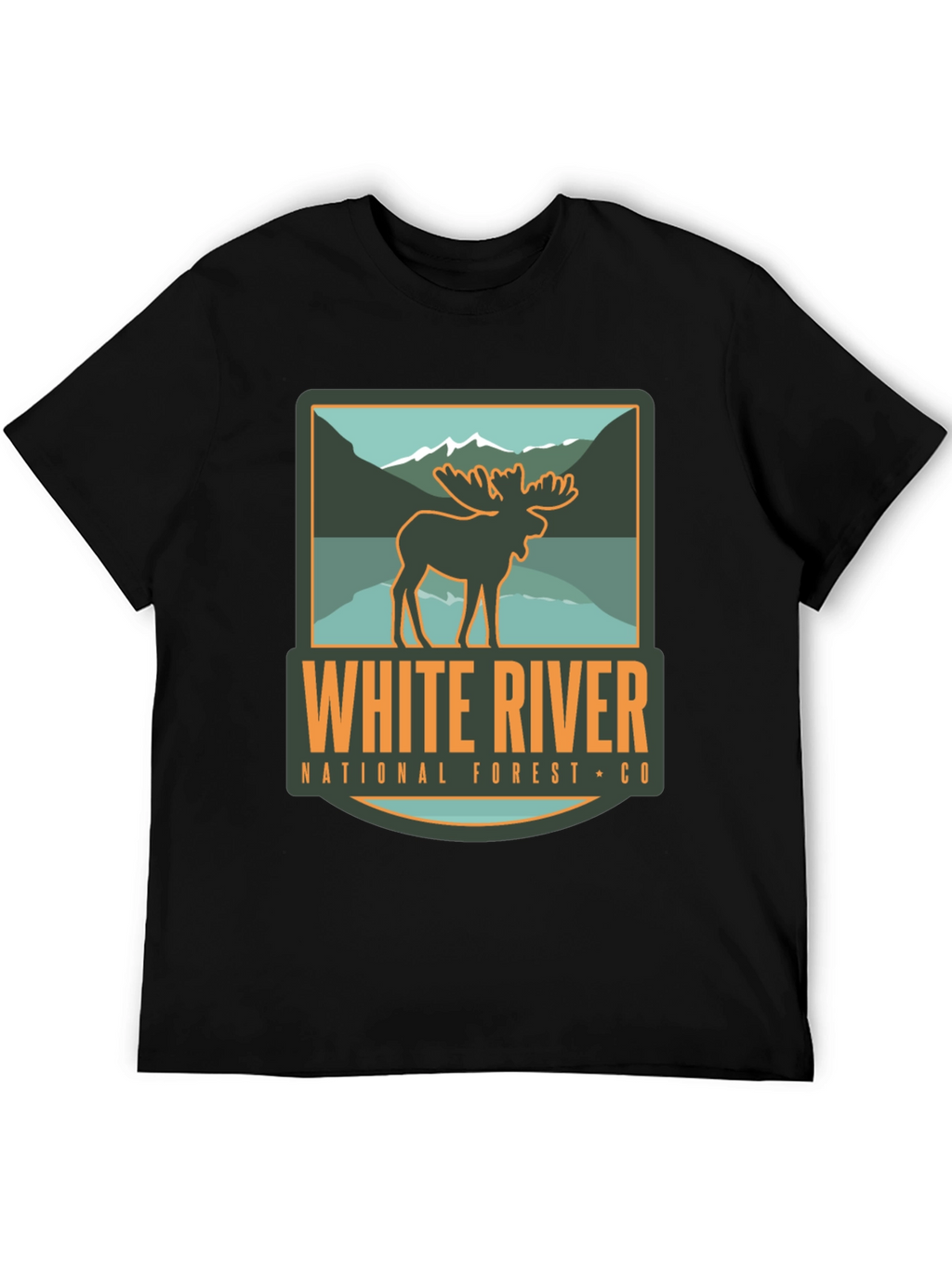 White River National Forest Moose Graphic T-Shirt