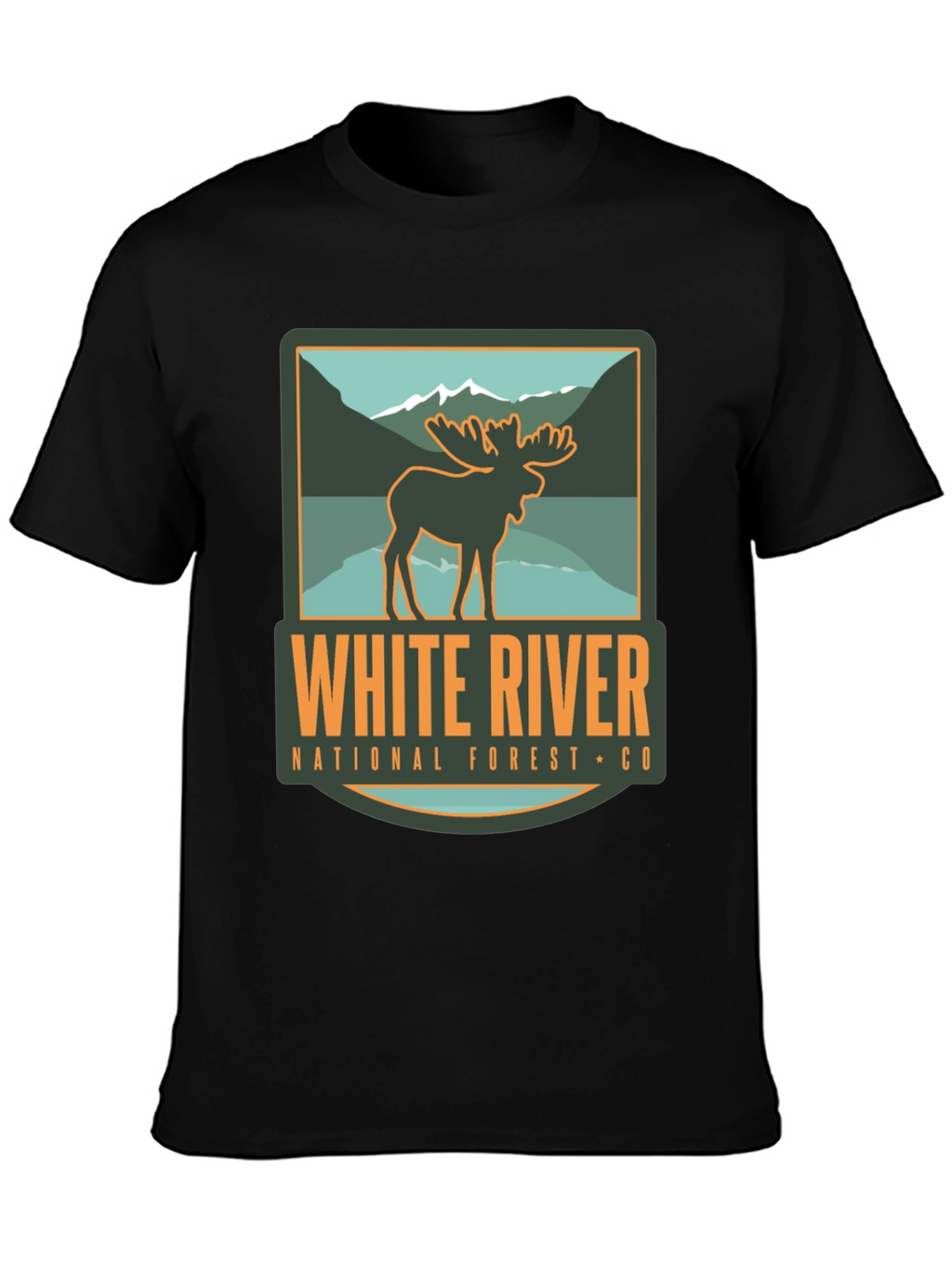 White River National Forest Moose Graphic T-Shirt
