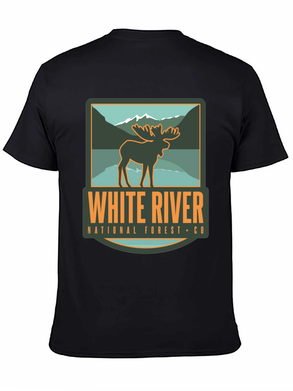 White River National Forest Moose Graphic T-Shirt
