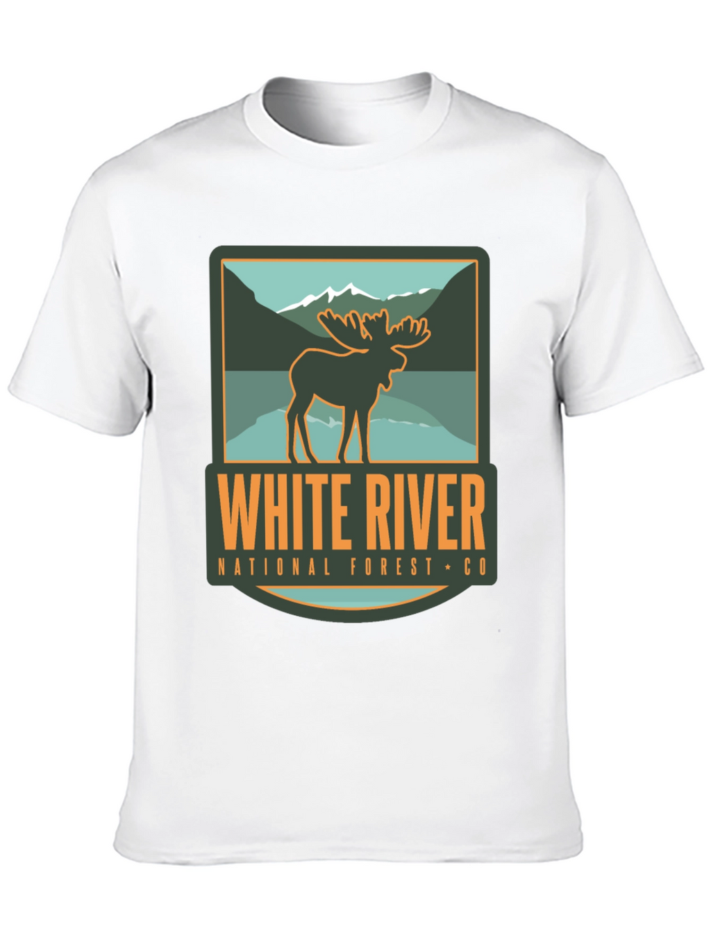 White River National Forest Moose Graphic T-Shirt