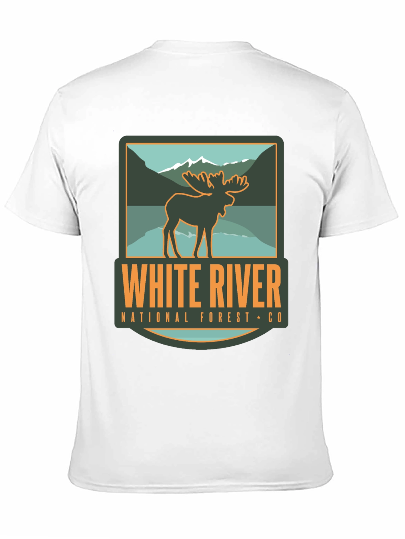 White River National Forest Moose Graphic T-Shirt