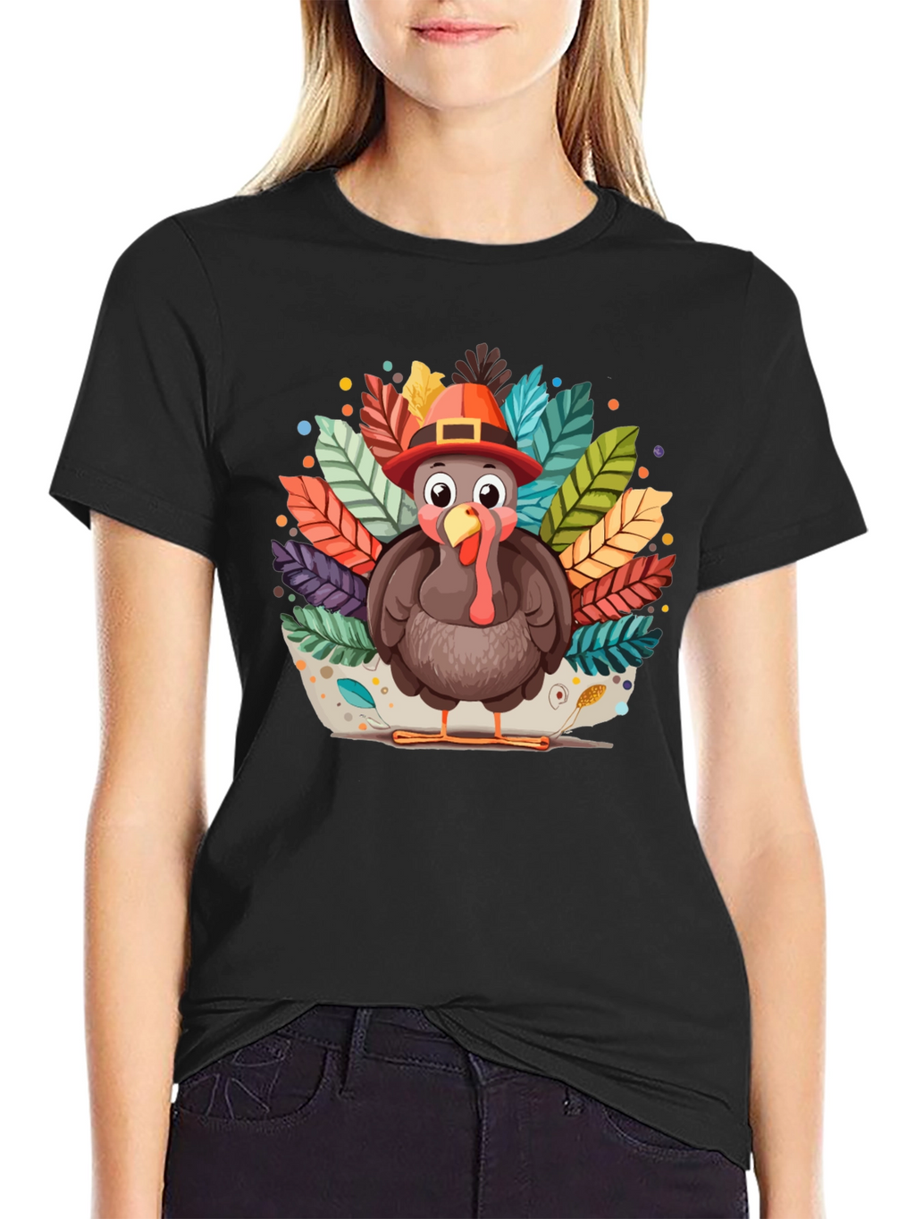 Thanksgiving Turkey T-Shirt - Festive Fall Apparel