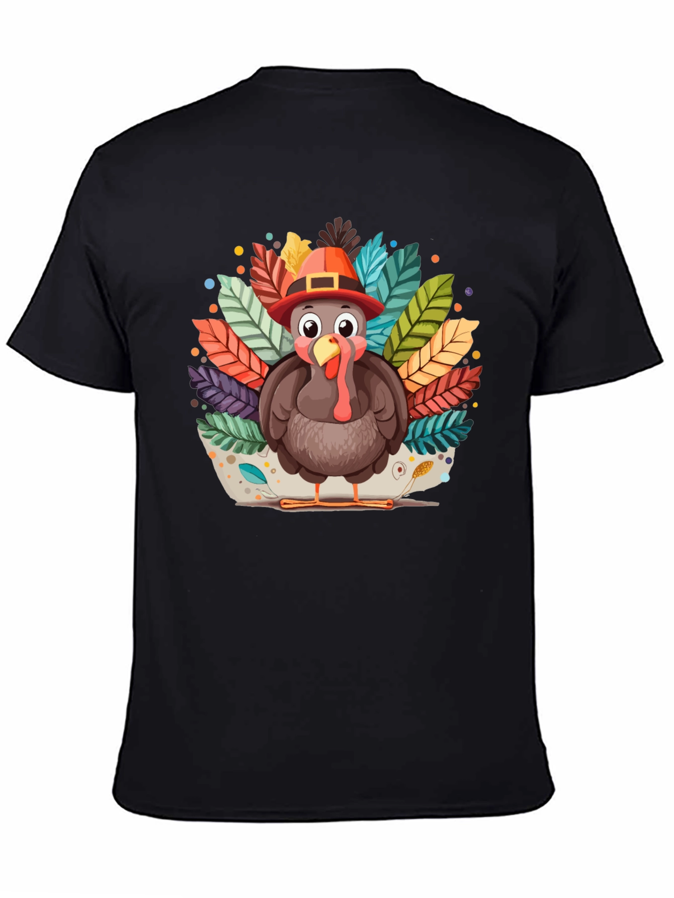 Thanksgiving Turkey T-Shirt - Festive Fall Apparel