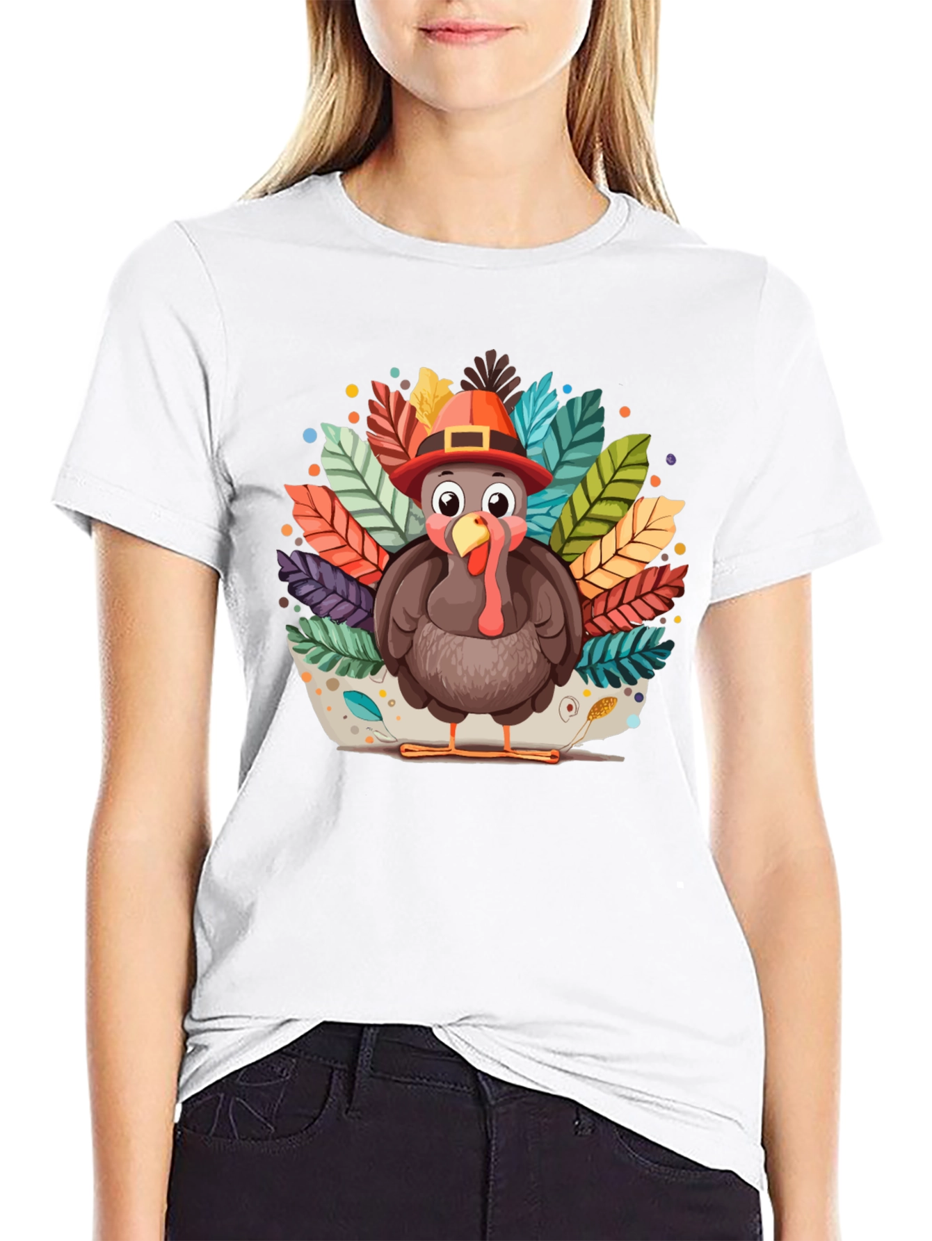 Thanksgiving Turkey T-Shirt - Festive Fall Apparel