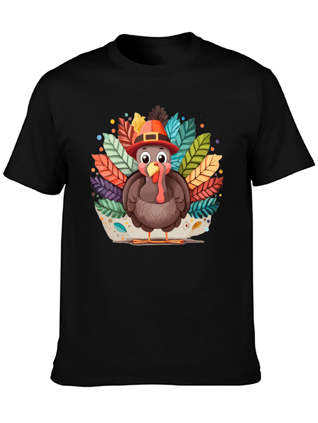 Thanksgiving Turkey T-Shirt - Festive Fall Apparel