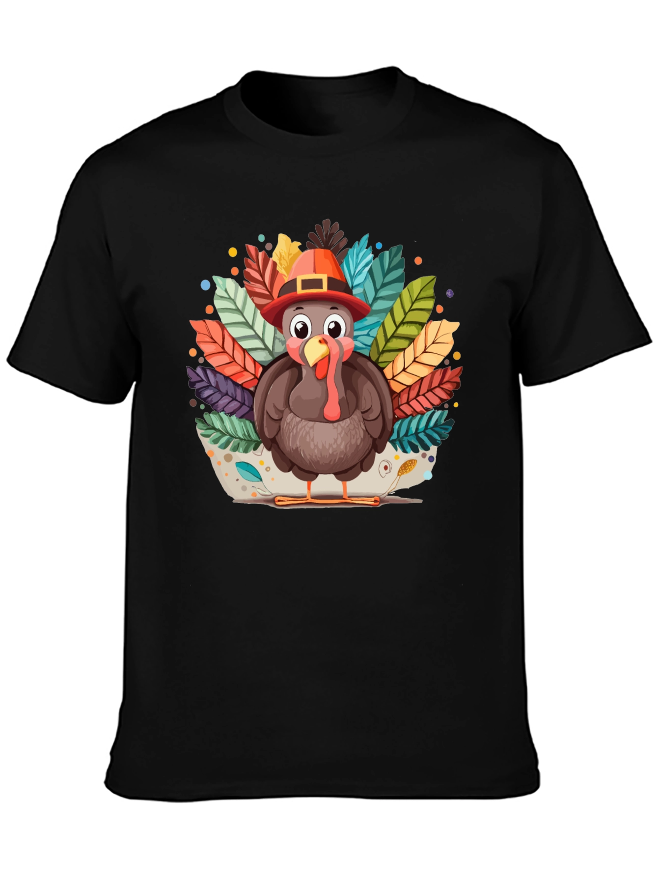 Thanksgiving Turkey T-Shirt - Festive Fall Apparel