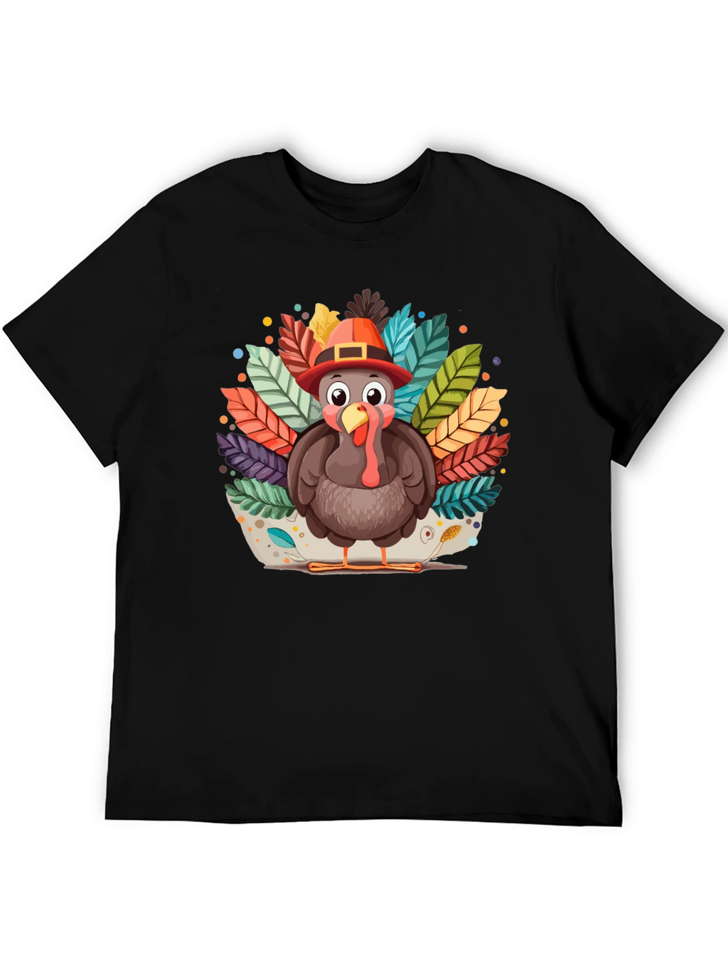 Thanksgiving Turkey T-Shirt - Festive Fall Apparel