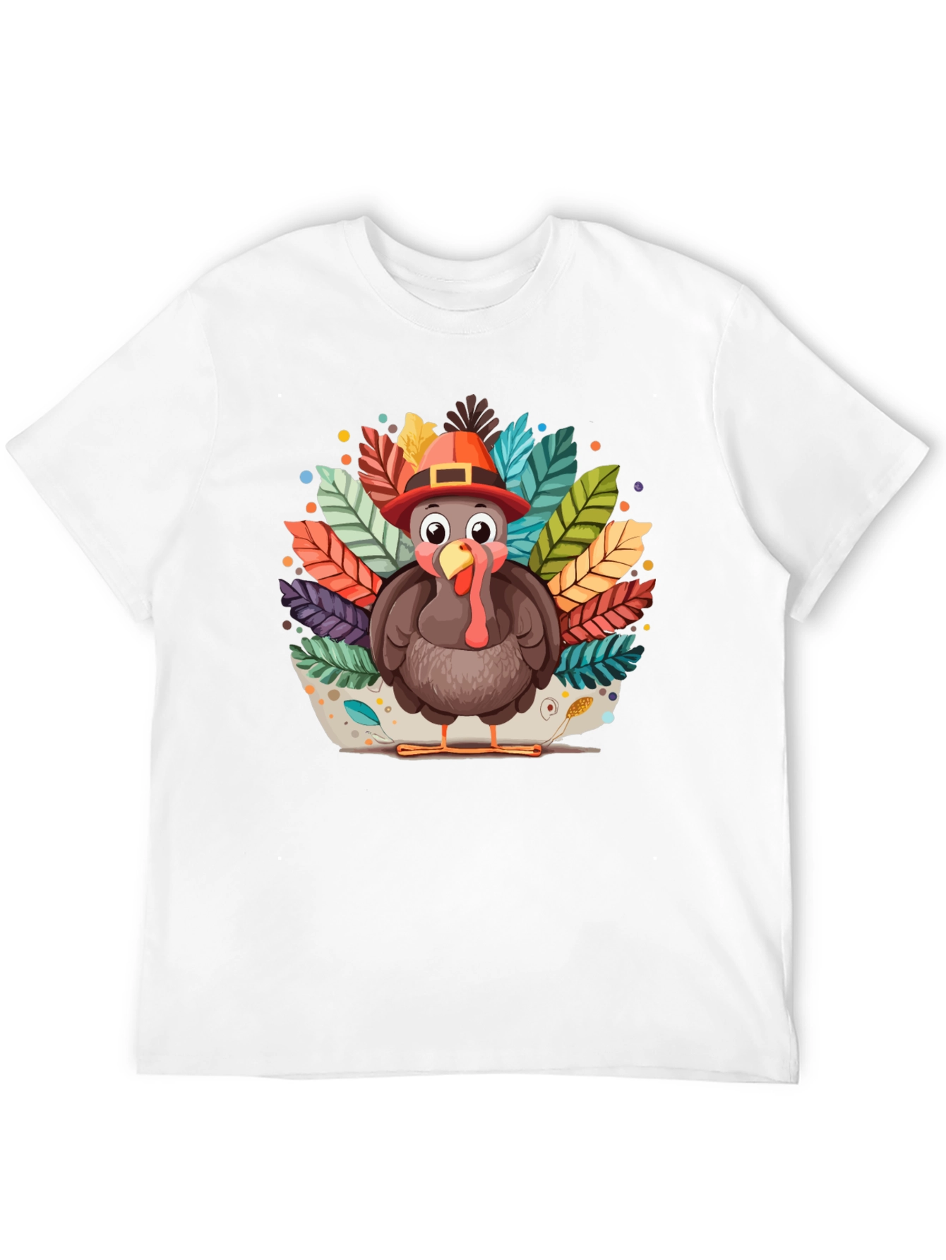Thanksgiving Turkey T-Shirt - Festive Fall Apparel