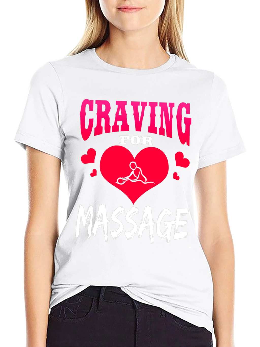 Craving for Massage Black T-Shirt