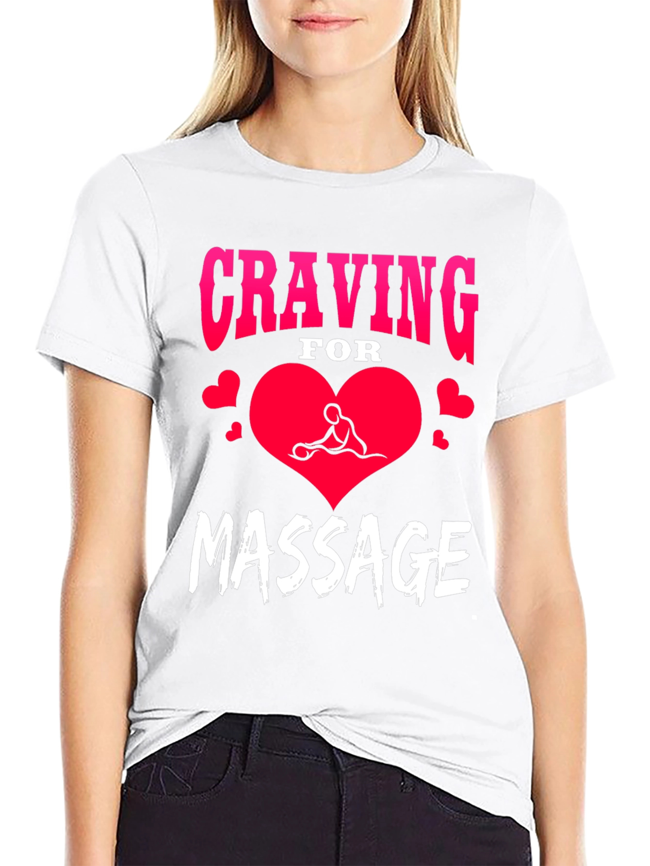 Craving for Massage Black T-Shirt