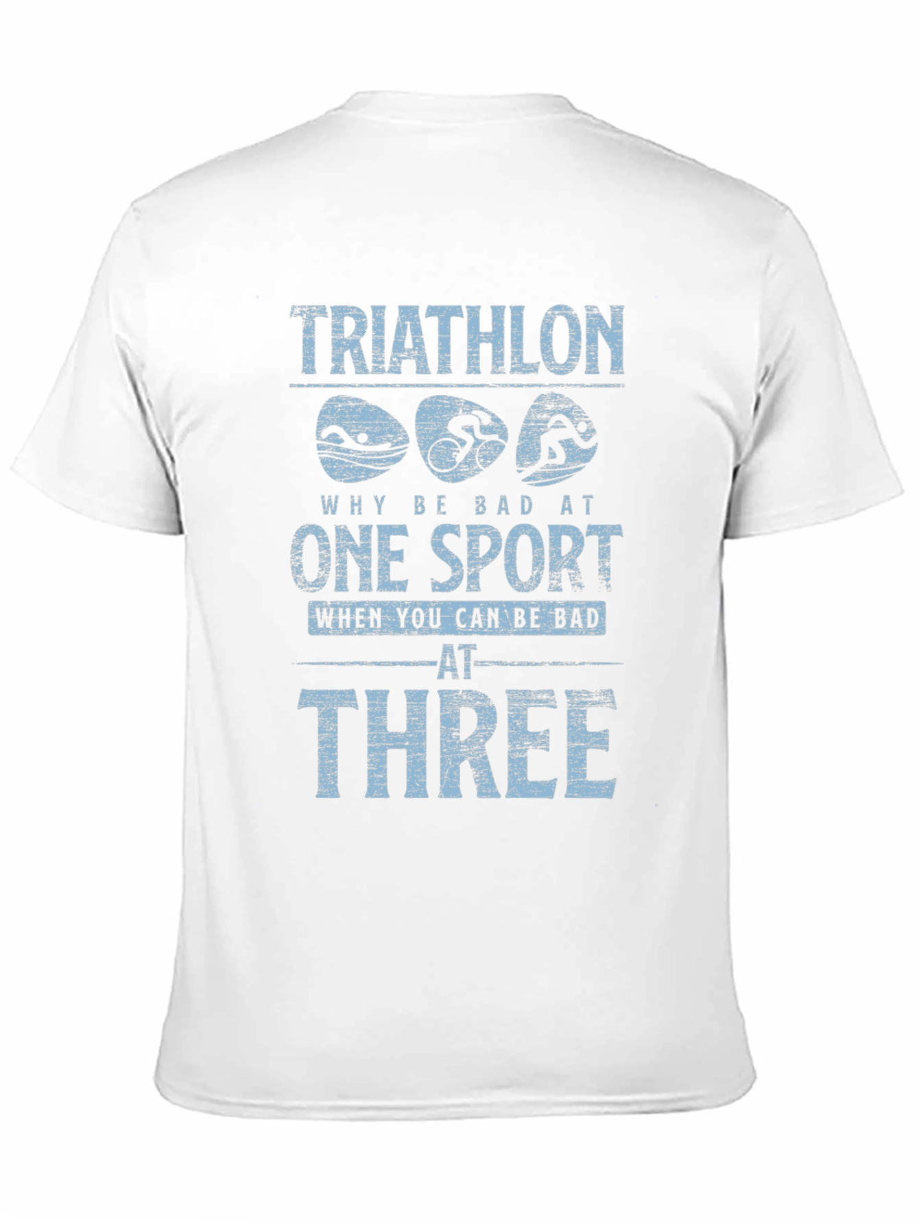 Triathlon Bad at Three T-Shirt - Black