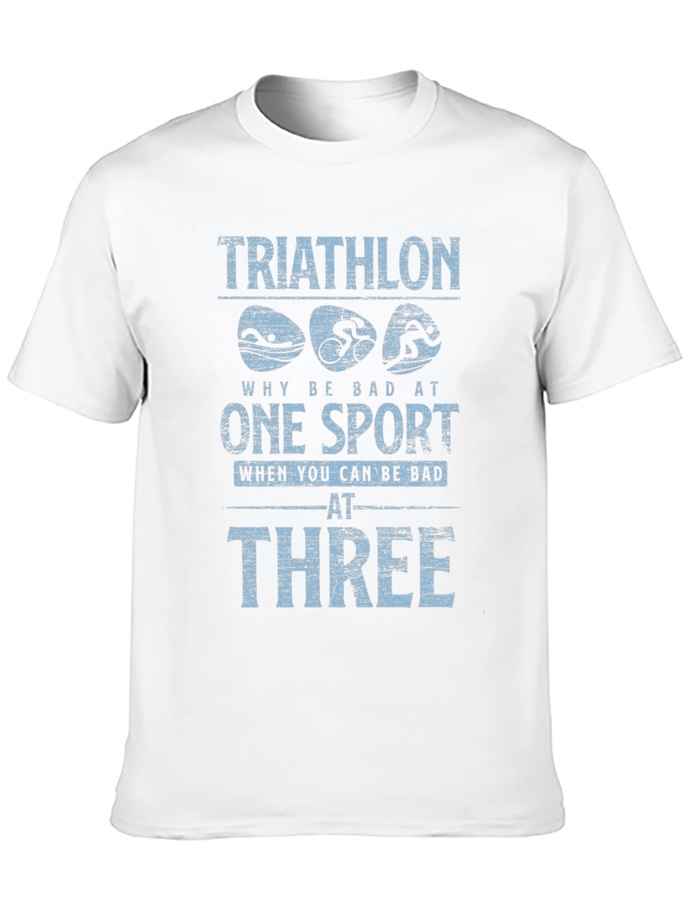 Triathlon Bad at Three T-Shirt - Black