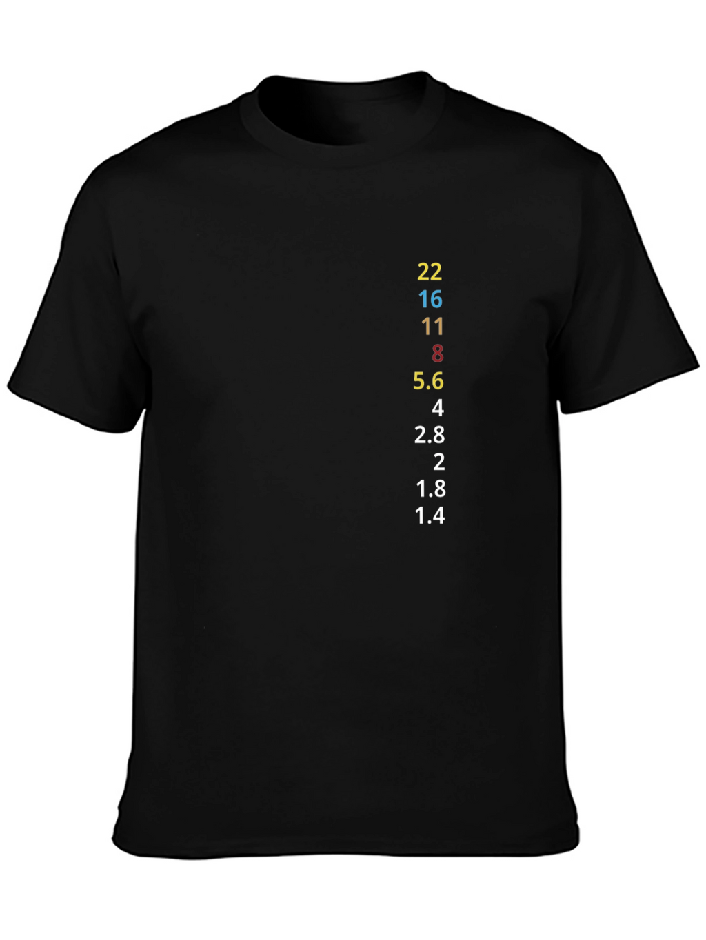 Photographers F-Stop Mens Black T-Shirt