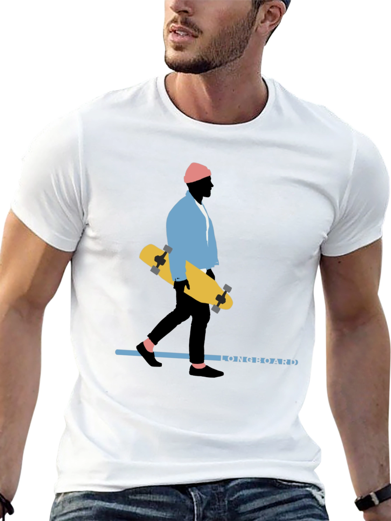Skateboard Graphic Tee - Stylish Urban Design