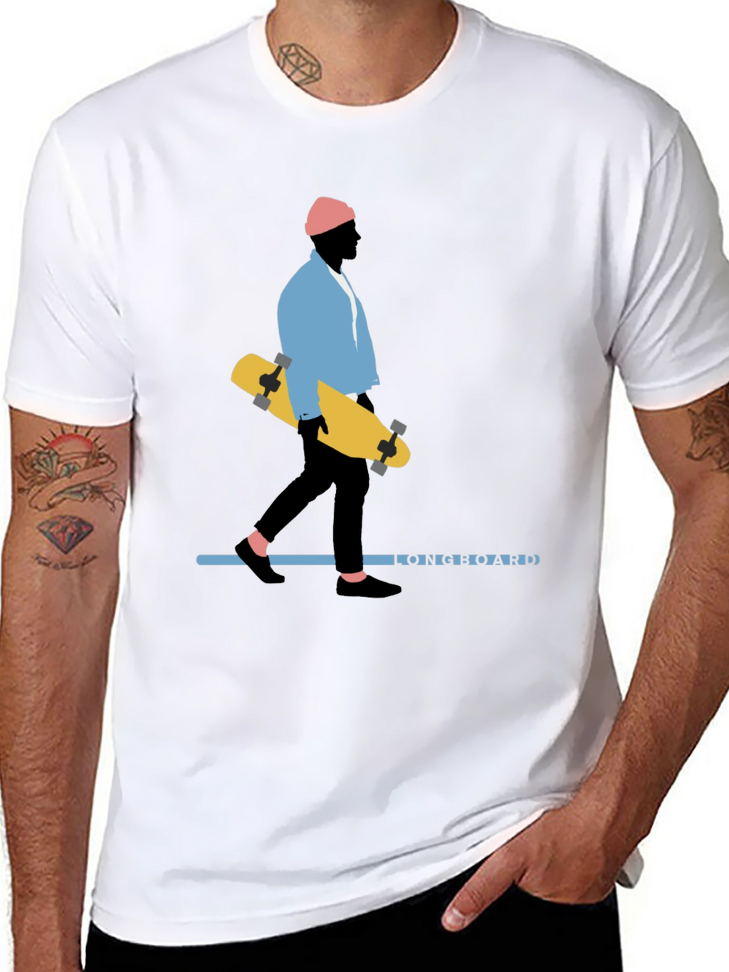 Skateboard Graphic Tee - Stylish Urban Design