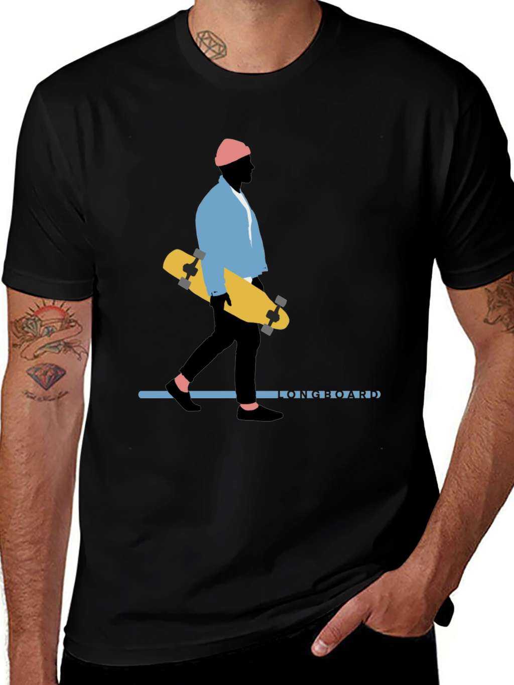 Skateboard Graphic Tee - Stylish Urban Design