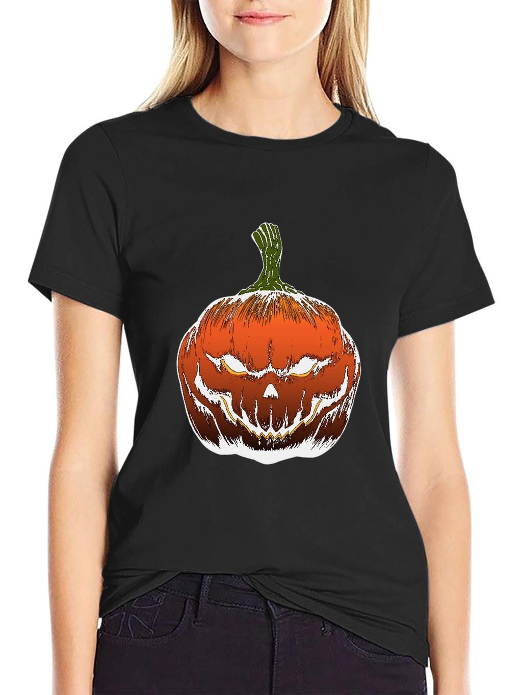 Spooky Pumpkin T-Shirt - Halloween Style