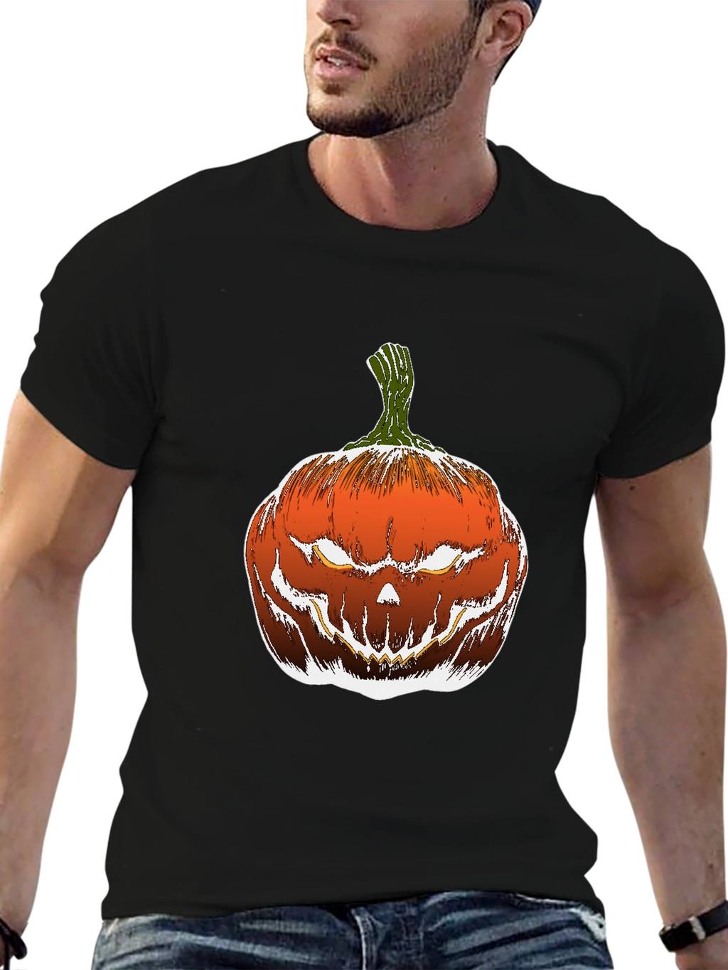 Spooky Pumpkin T-Shirt - Halloween Style