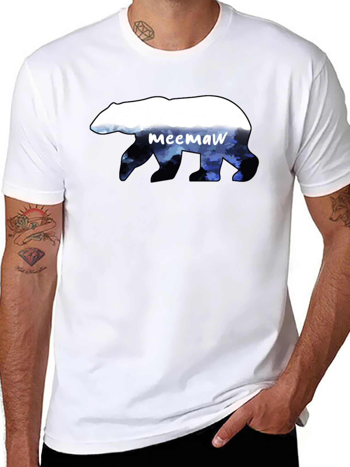 Meemaw Bear Graphic T-Shirt