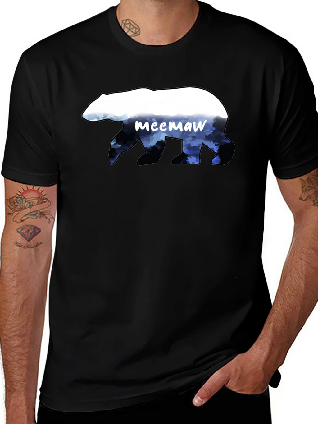 Meemaw Bear Graphic T-Shirt