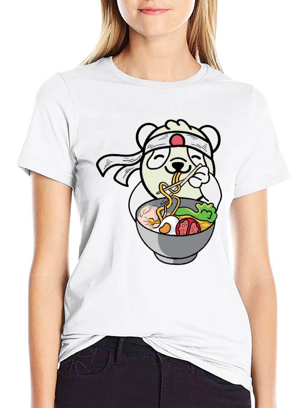 Panda Ramen T-Shirt - Kawaii Noodle Lover Tee