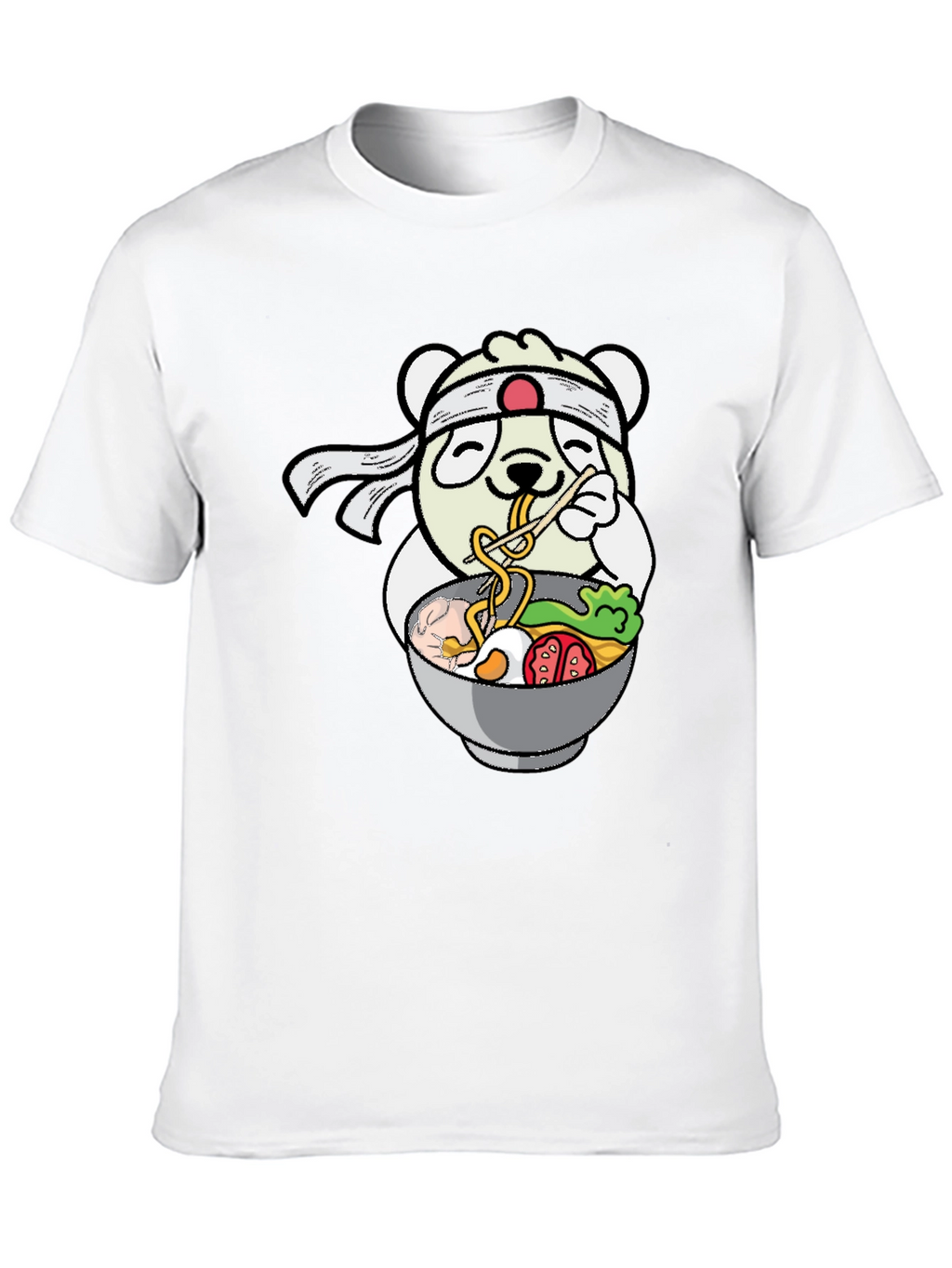 Panda Ramen T-Shirt - Kawaii Noodle Lover Tee