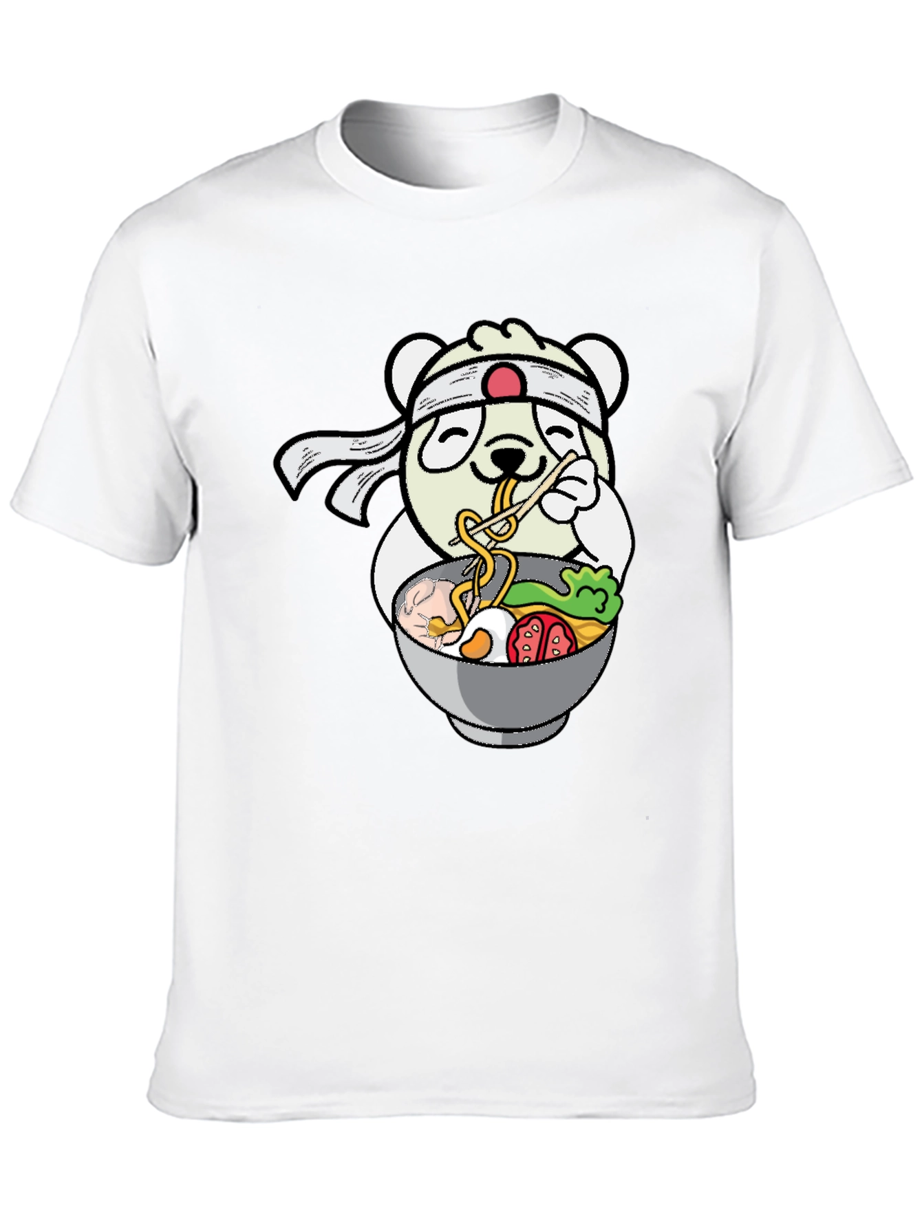 Panda Ramen T-Shirt - Kawaii Noodle Lover Tee