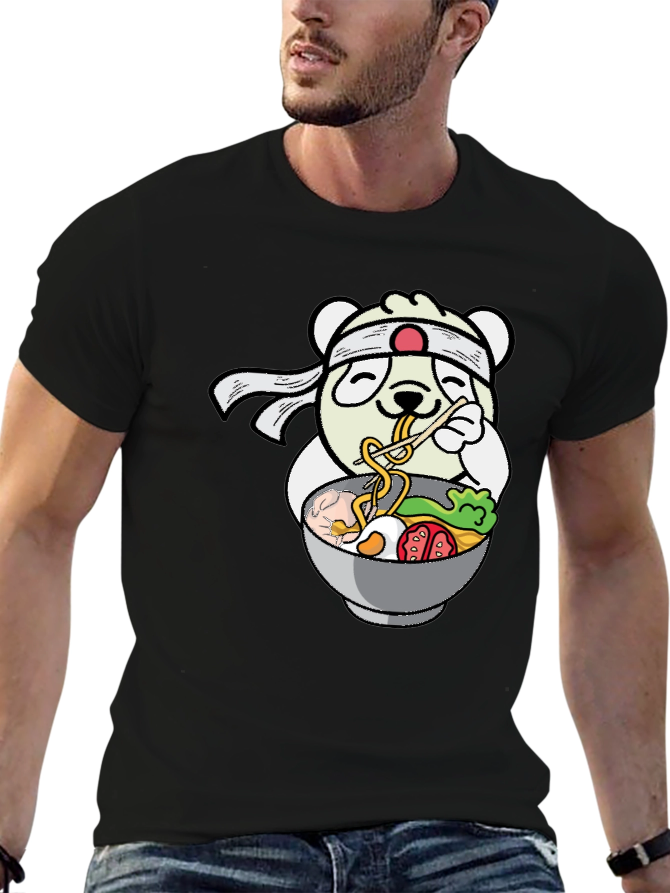 Panda Ramen T-Shirt - Kawaii Noodle Lover Tee
